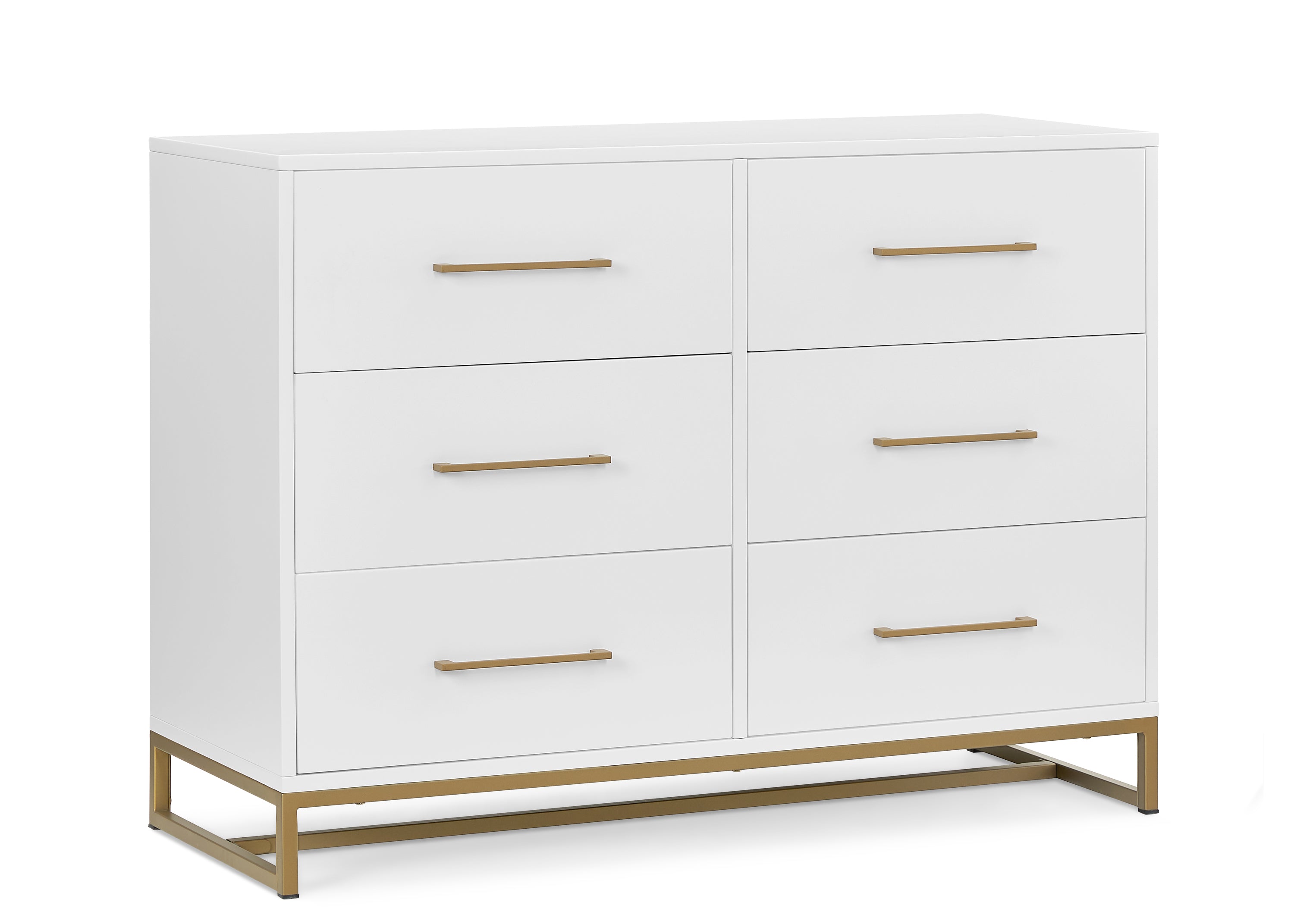 Elegant Jade 6-Drawer Dresser with Interlocking Drawers - Perfect for Bedroom, Nursery, or Dorm Organization & Storage