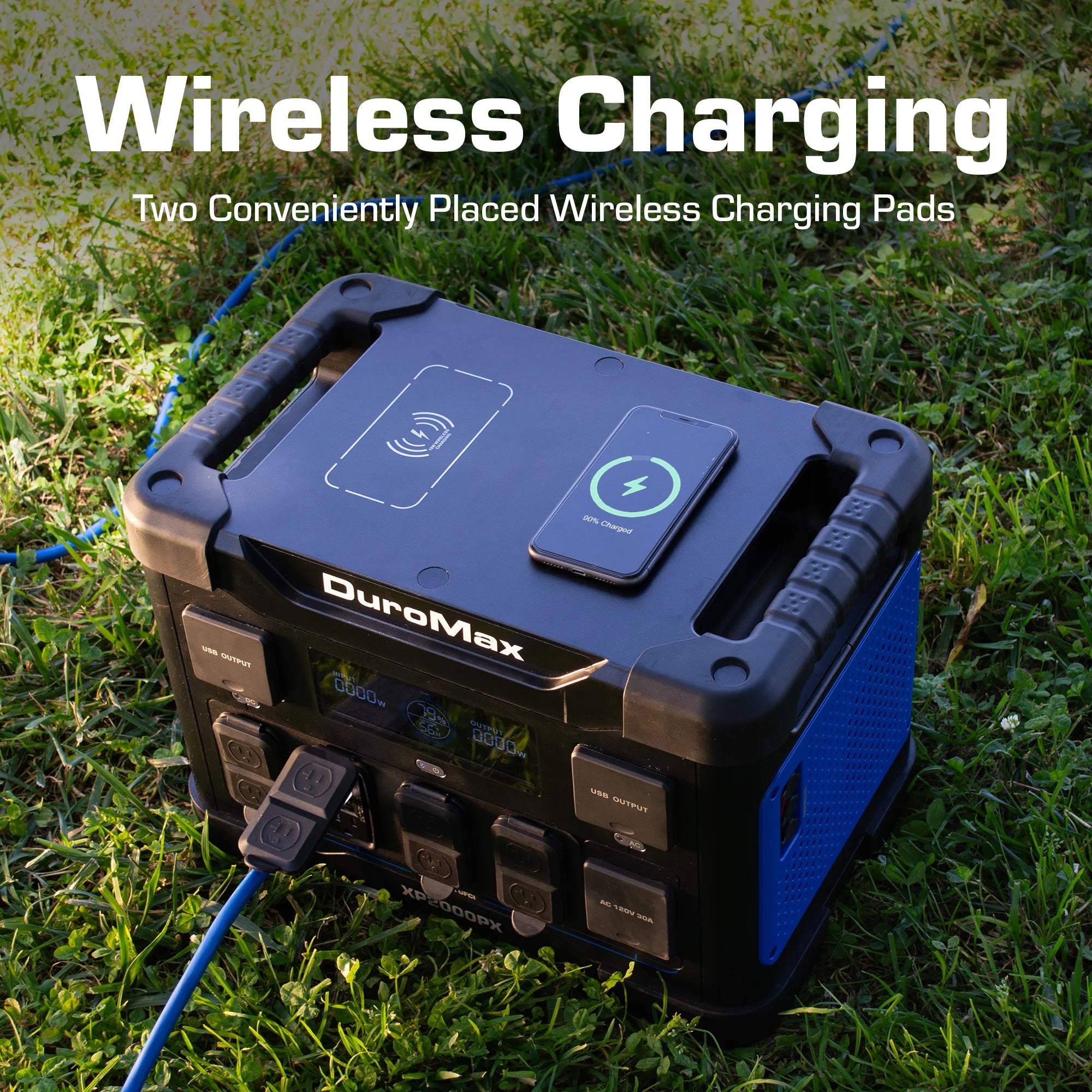 DuroMax XP2000PX 2000W Portable Power Station with 1843Wh LiFePO4 Battery - 30A Output for Camping, RV Trips & Emergency Backup Power