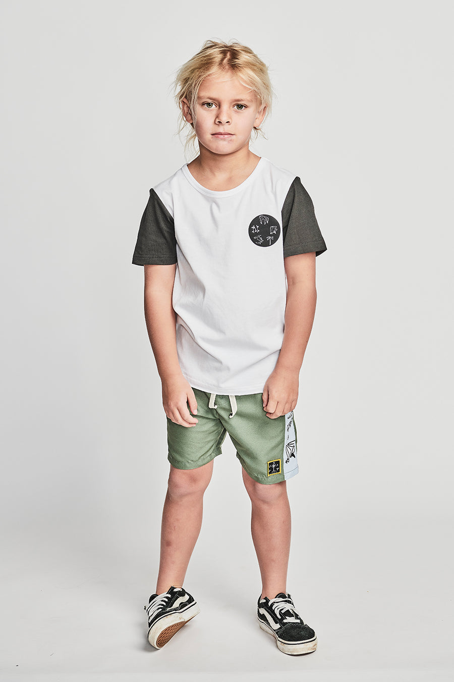 Boys Halloween T-Shirt - Munster Kids Creepy White Graphic Tee for Costume Parties & Spooky Fun