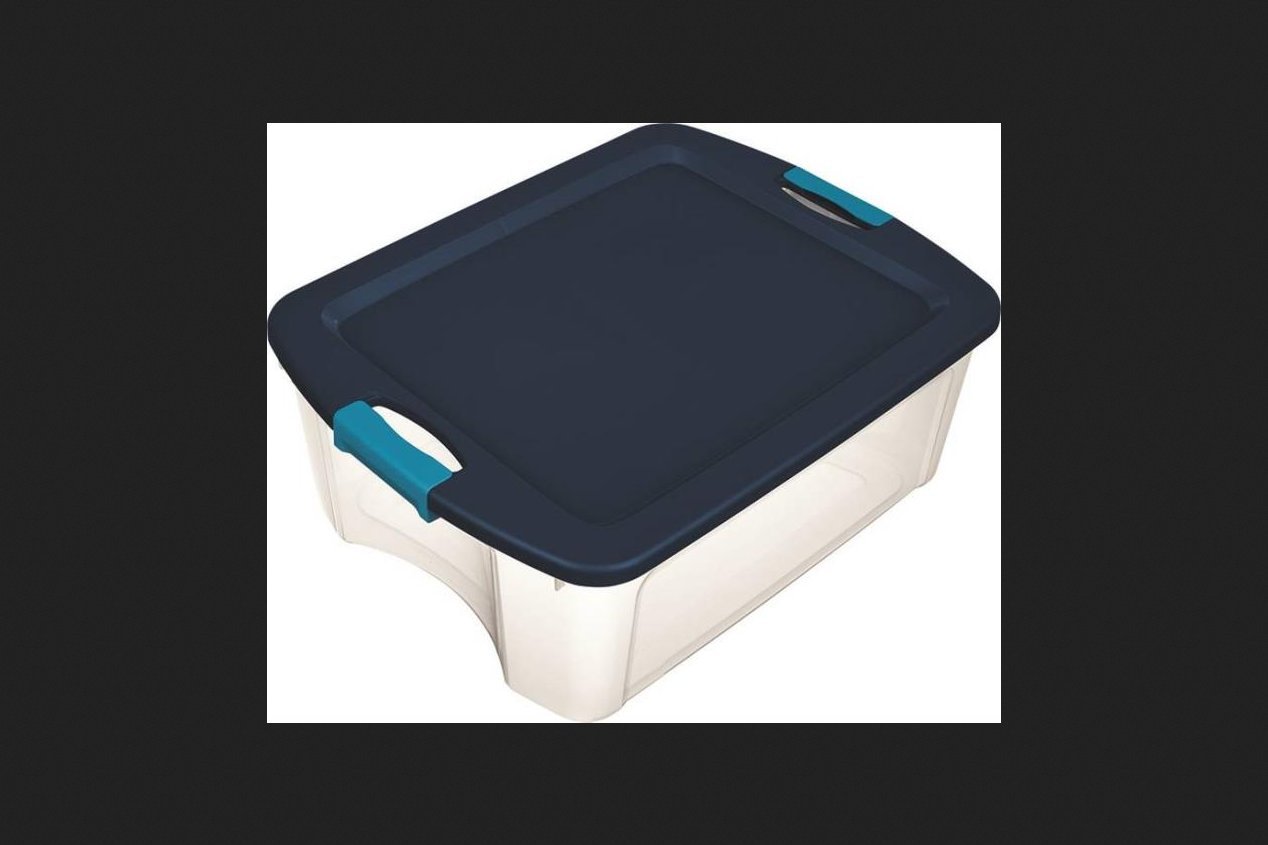 Sterilite 14449606 Latch & Carry Storage Tote Box - 12 Gallon (6-Pack) | Durable Plastic Bins for Home Organization, Garage Storage & Moving Supplies