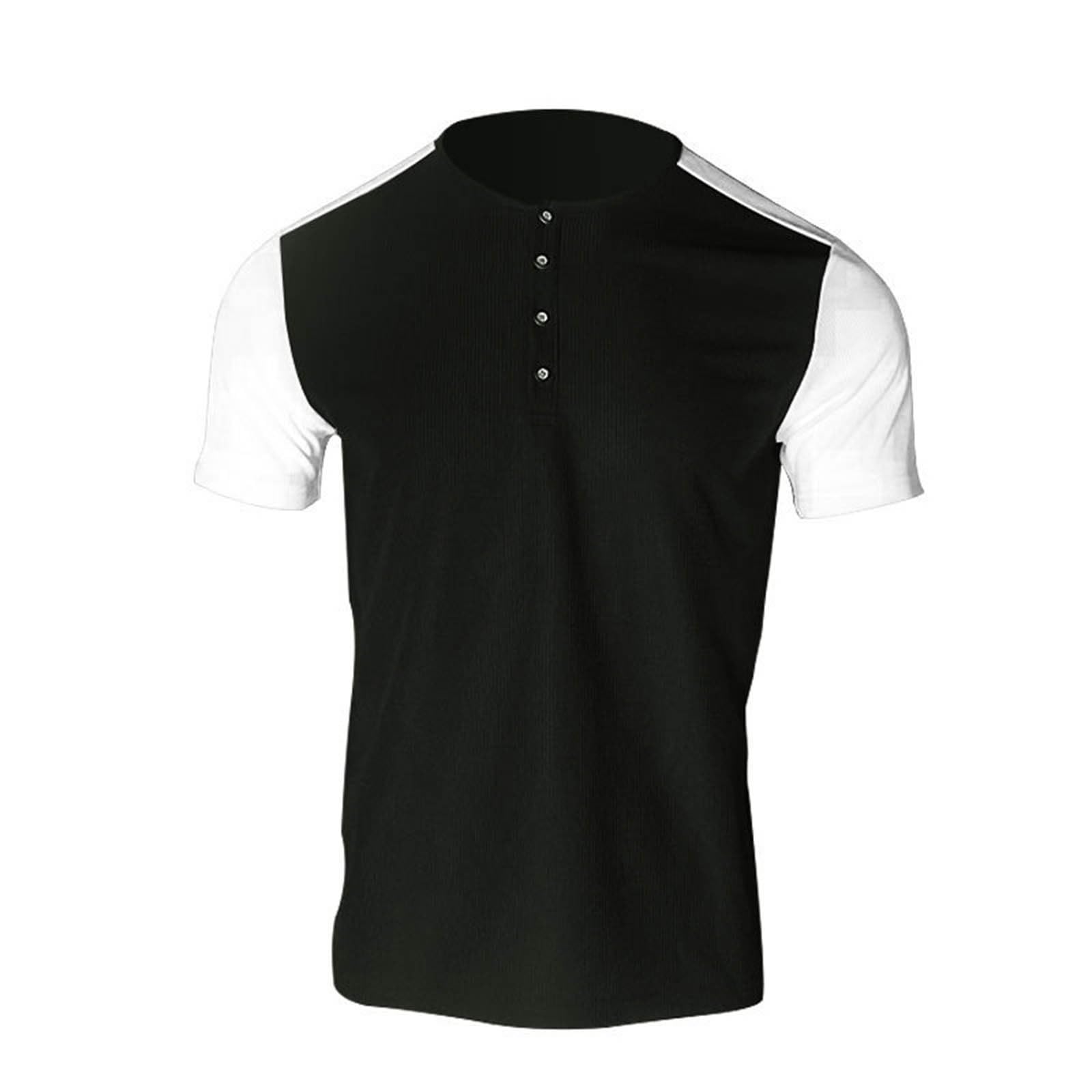 Men's Waffle Knit Henley Shirt & Shorts Set - 2 Piece Summer Casual Outfit with Pockets | Beachwear, Sports, Lounge & Vacation Wear
