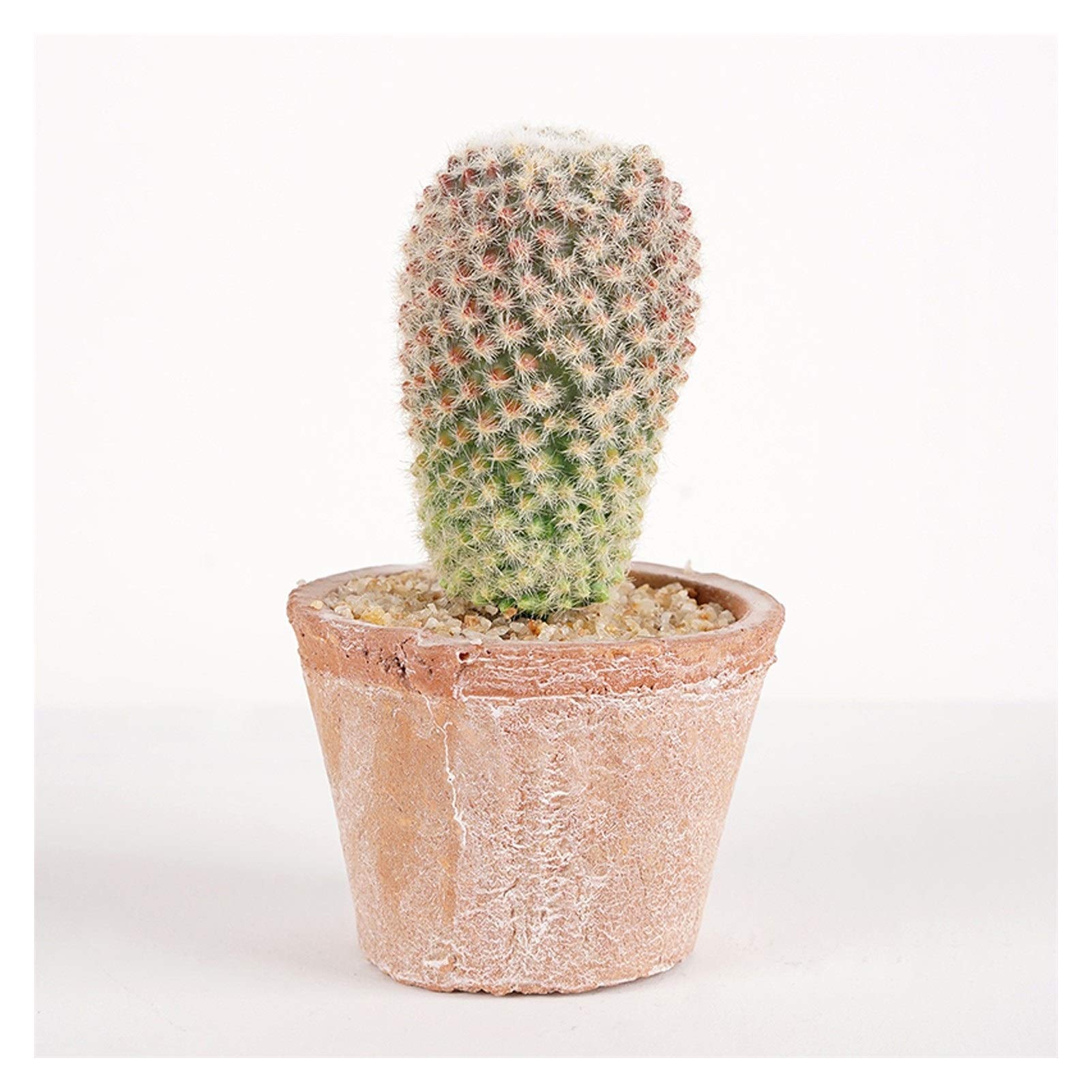 Realistic Mini Artificial Succulent & Cactus Plants Set - Fake Potted Faux Plants for Home Decor, Office Desk, Shelf Decorations - Perfect for Living Room, Bathroom, Bedroom & Workspace Decor (Color C)