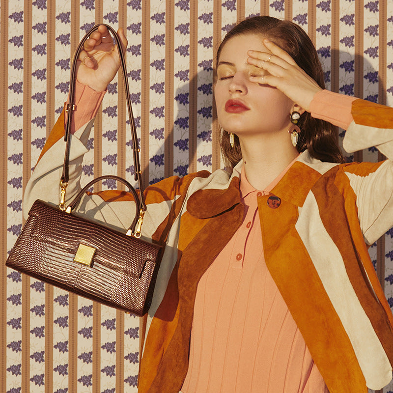 Genuine Leather Shoulder Bag for Women - Stylish Underarm Tote & Crossbody Purse - Perfect for Work, Travel & Everyday Use