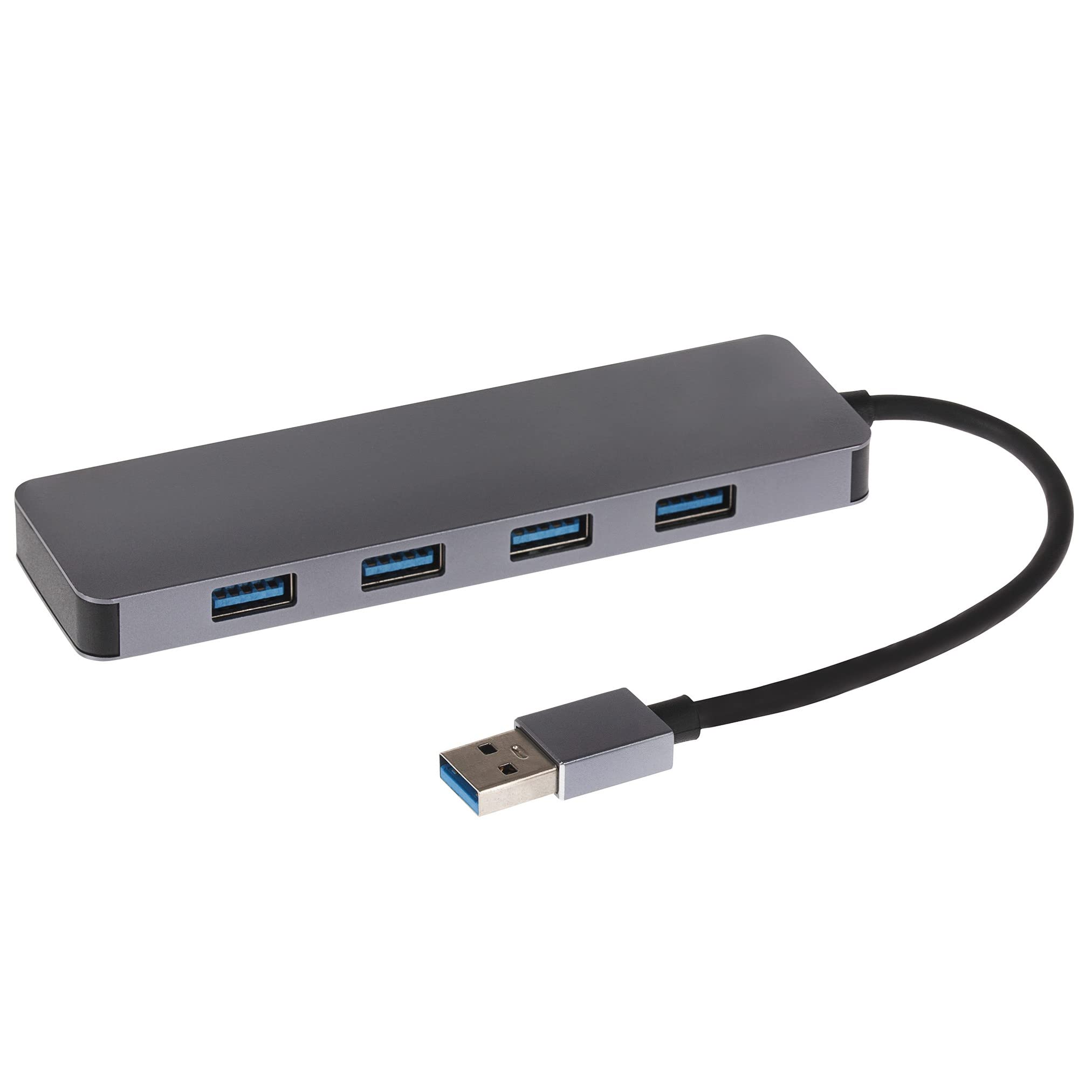 4-in-1 USB 3.0 Hub Adapter with 4 Super Speed Ports for MacBook Air/Pro, Dell XPS, Lenovo ThinkPad - Expand Connectivity for Laptops, Charging Devices & Data Transfer