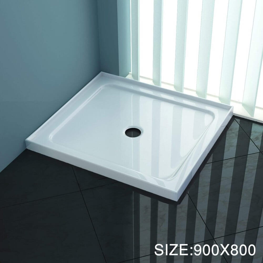 Elegant Rectangular & Square Acrylic Shower Screen Base - Multiple Sizes for Bathroom & Shower Enclosure - Perfect for Modern Bathroom Renovations & Spa-Style Showers