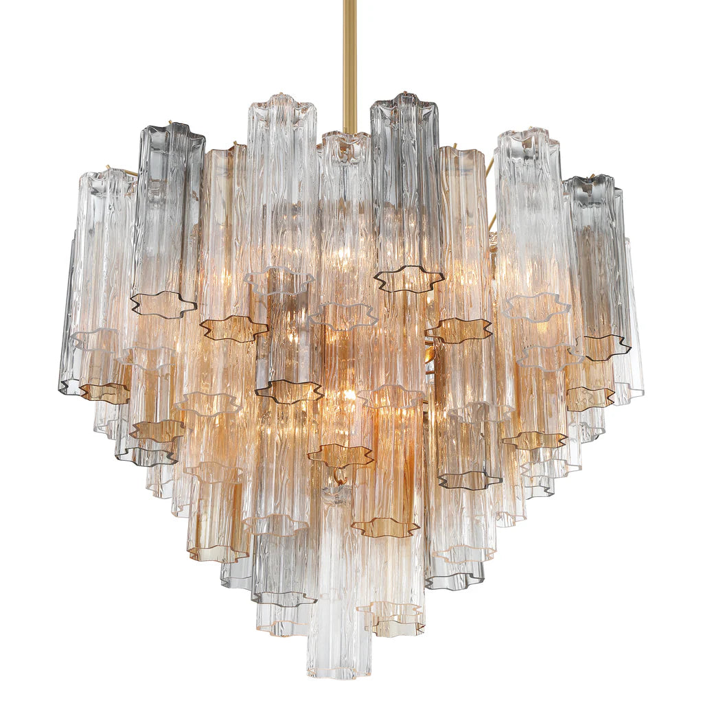 Elegant Tronchi Crystal Chandelier - Modern Luxury Ceiling Light Fixture for Dining Room, Living Room & Bedroom Decor