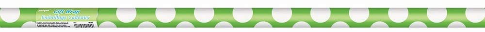 Lime Green Polka Dot Wrapping Paper - Eco-Friendly Gift Wrap for Birthdays, Christmas & Party Decorations