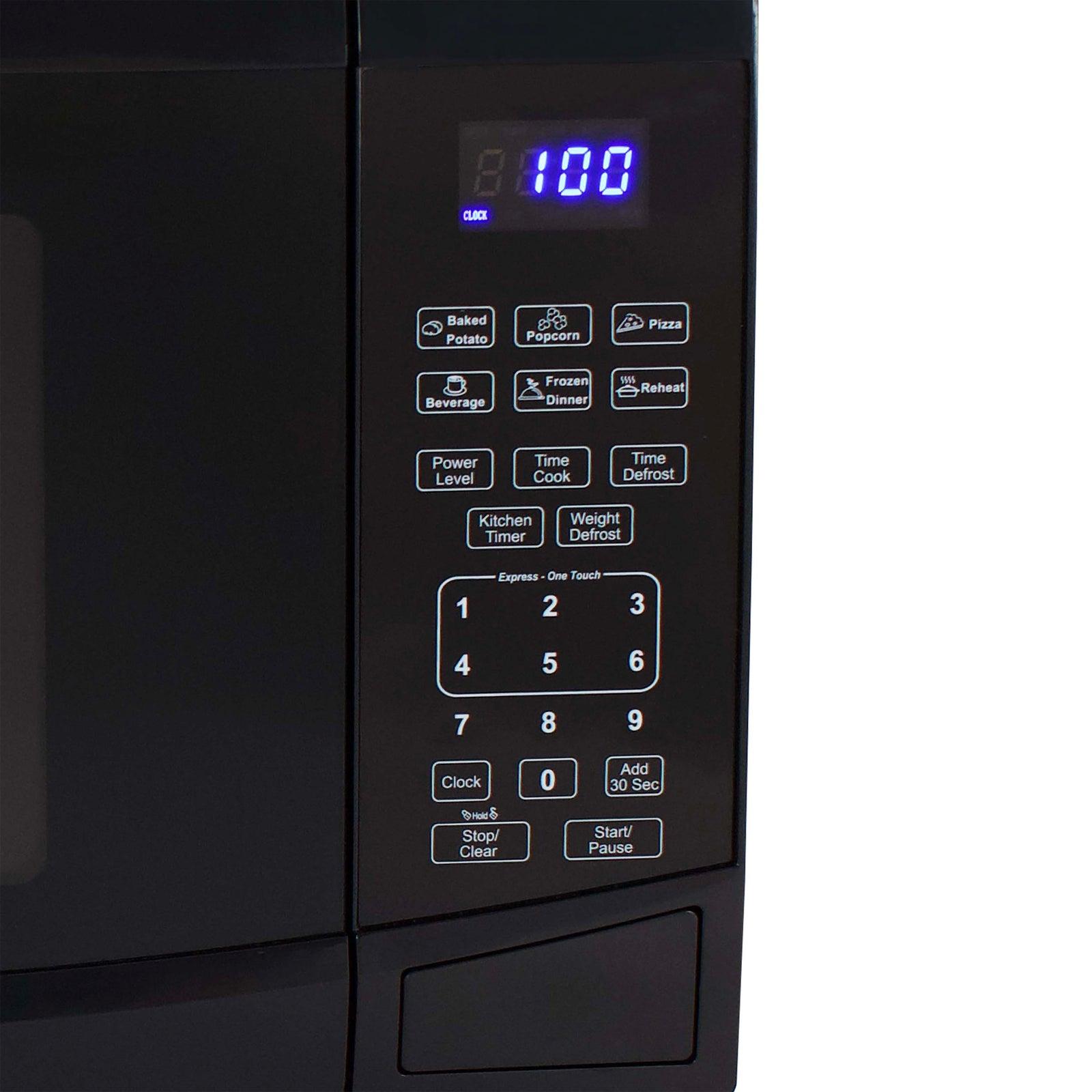 Avanti MT09V1B 0.9 Cu. Ft. Compact Countertop Microwave Oven - Perfect for Small Kitchens, Dorms & Office Break Rooms
