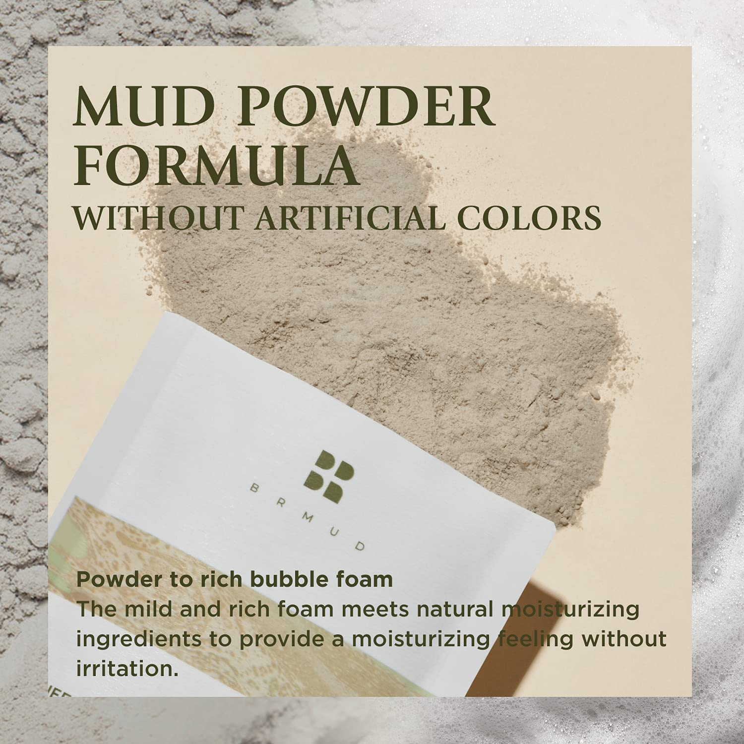 Relief Mud Bubble Bath Powder 50g (Pack of 6) - Natural Moisturizing Bath Powder for Kids & Adults | Long-Lasting Bubbles with Sebum Control & Hydration | Perfect for Relaxation, Spa Nights & Stress Relief