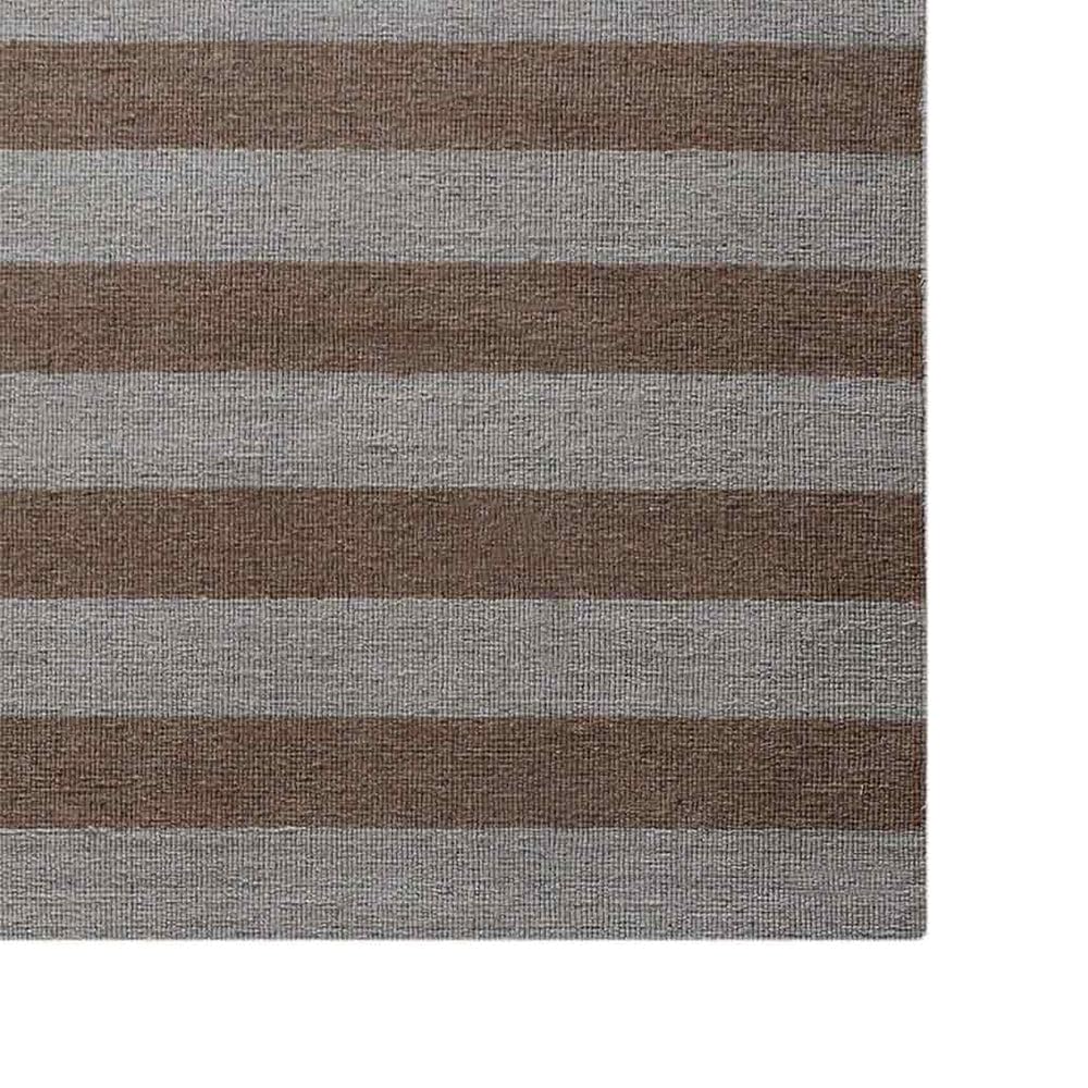Handmade Wool Kilim Area Rug 8'x10' - Eco-Friendly Flat Weave Low Pile Contemporary Cream Light Brown Rectangle Carpet for Living Room, Bedroom & Home Decor (D00107) | Boho Chic Style, Durable & Soft Floor Covering