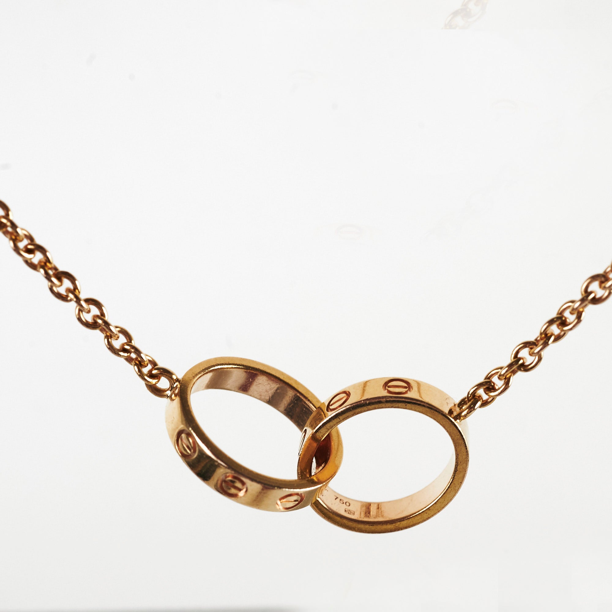 Cartier Love Baby Love Necklace - 18K Gold Plated Diamond Pendant for Women | Elegant Jewelry Gift for Her | Perfect for Anniversaries, Birthdays & Special Occasions