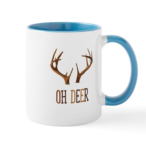 White/Blue Inside - OH DEER Mugs