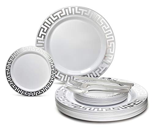 B8. Milano White & Silver, Silver Silverware