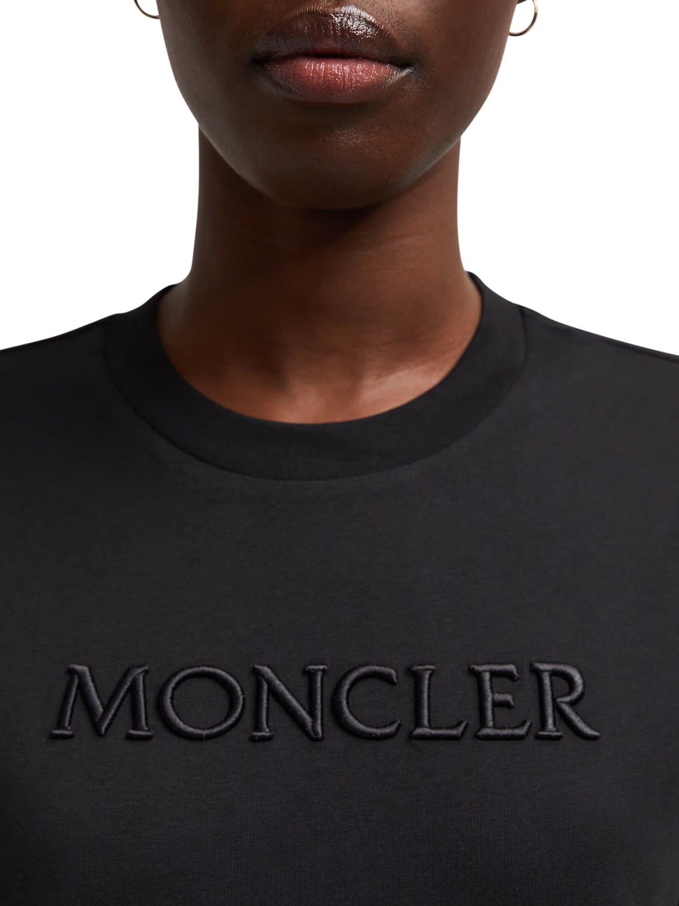 Embroidered Tonal Logo Cotton T-Shirt for Men & Women - Comfortable Casual Wear for Everyday Outfits & Street Style