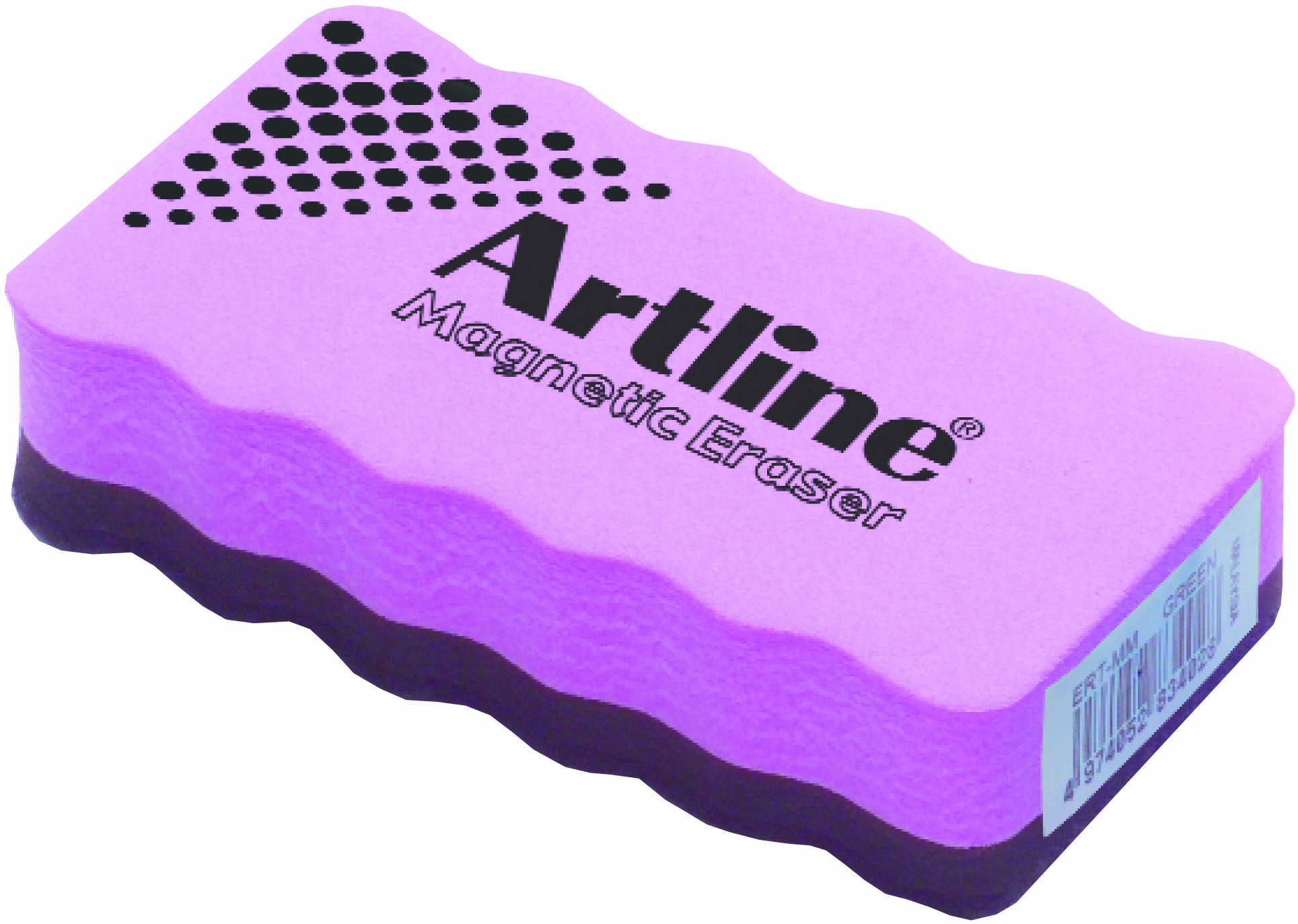 Artline Magnetic Whiteboard Eraser - Strong Magnet Whiteboard Cleaner for Office, Classroom & Home Use - Purple Dry Erase Board Accessories