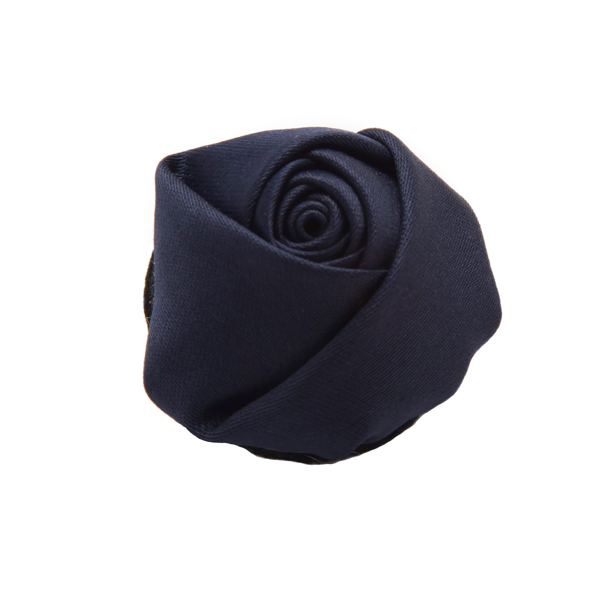 Jacob Alexander Men's 3-Piece Tie, Pocket Square & Rose Lapel Flower Set - Formal Wedding, Prom & Business Attire Accessories