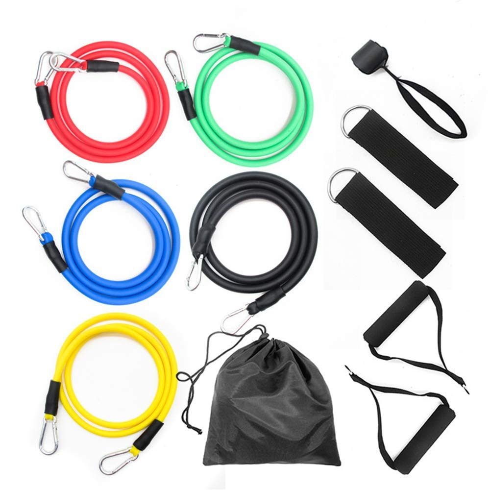 RTGFS 11-Piece Pull Rope Jump Resistance Bands Set - Speed Training, Muscle Building & Football Leg Workouts - Perfect for Home Gym, CrossFit & Outdoor Fitness