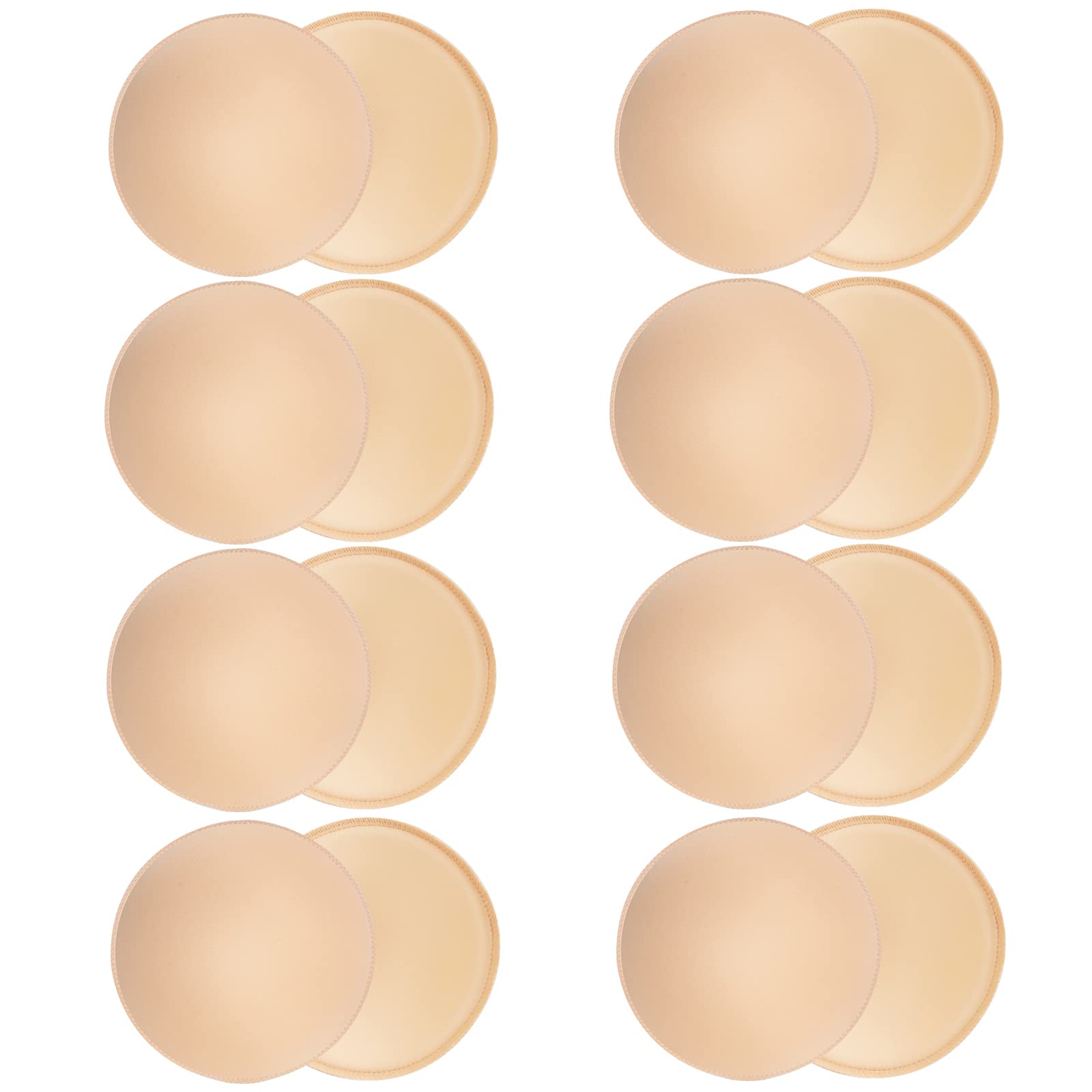 Hicdaw 6-8 Pairs Bra Pads Inserts - Removable Sew-in Bra Cups for Sports Bras & Women's Clothing - Perfect for Gym, Yoga & Everyday Comfort