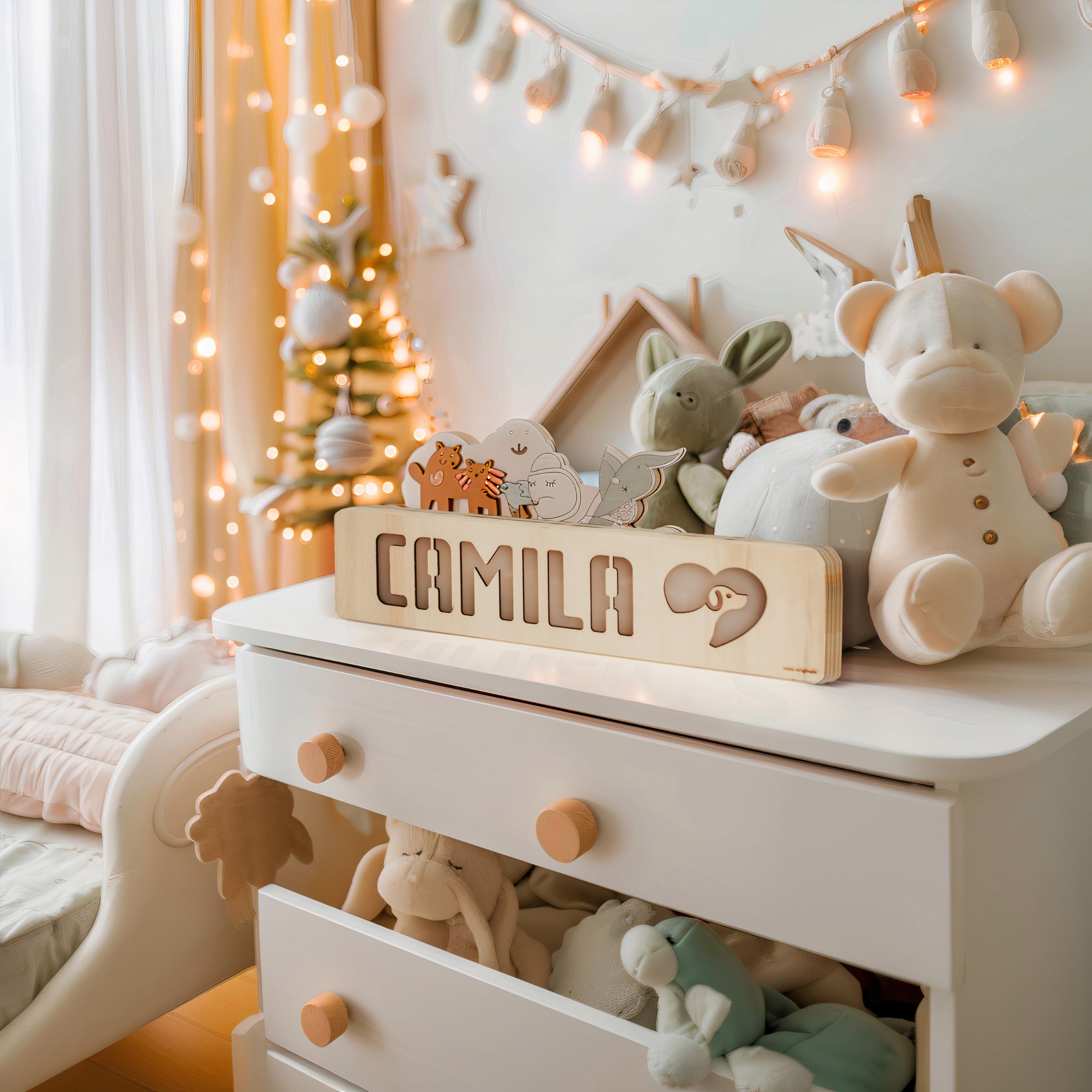 **Personalized Baby Night Light - Custom Name LED Bedside Lamp for Kids Room, Nursery Decor & Baby Shower Gift for Boys & Girls - Perfect for Bedtime, Feeding & Soothing Newborns**