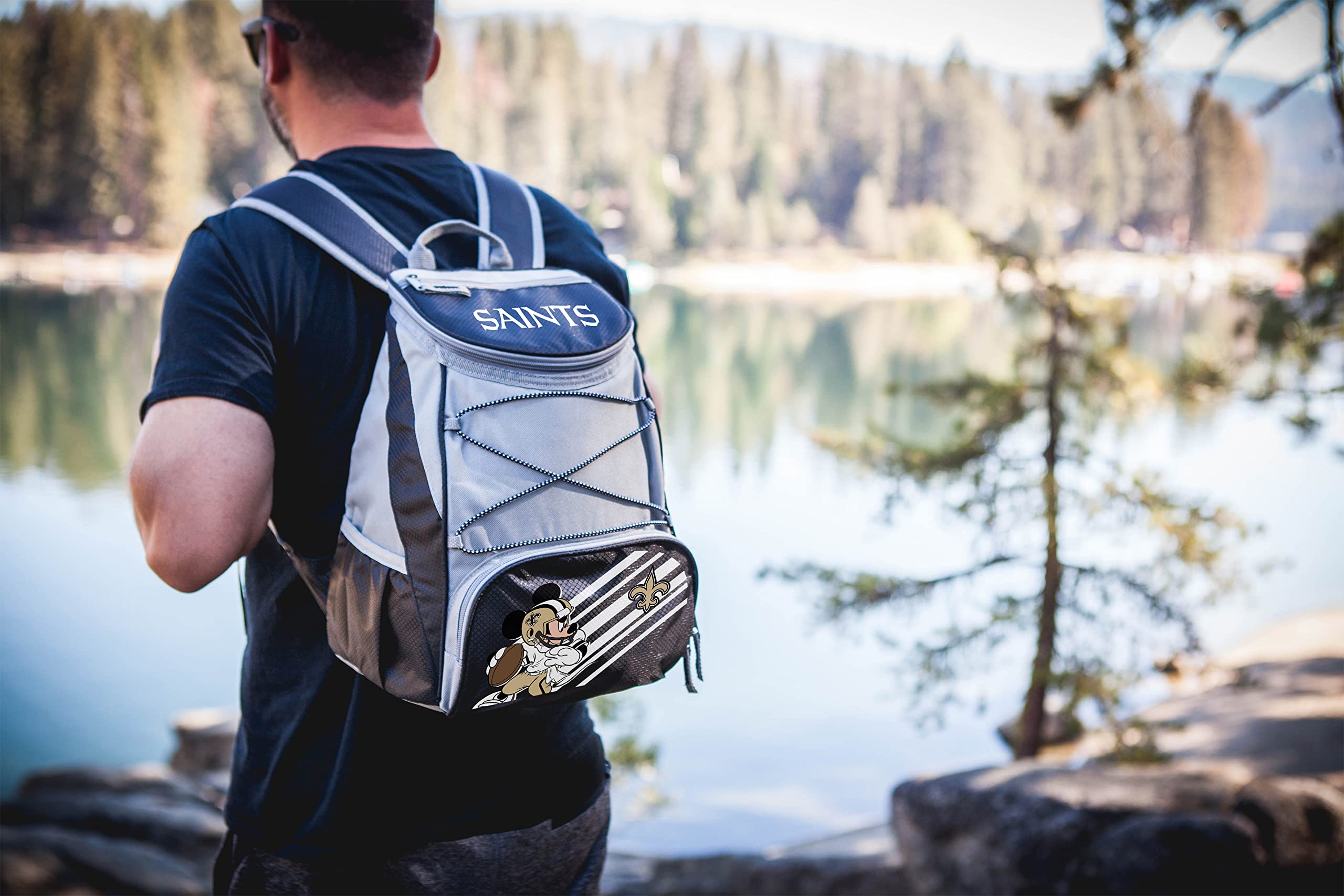 PICNIC TIME NFL Unisex-Adult Mickey PTX Backpack Cooler - Insulated Lunch Bag for Football Games, Tailgating, Camping & Outdoor Adventures