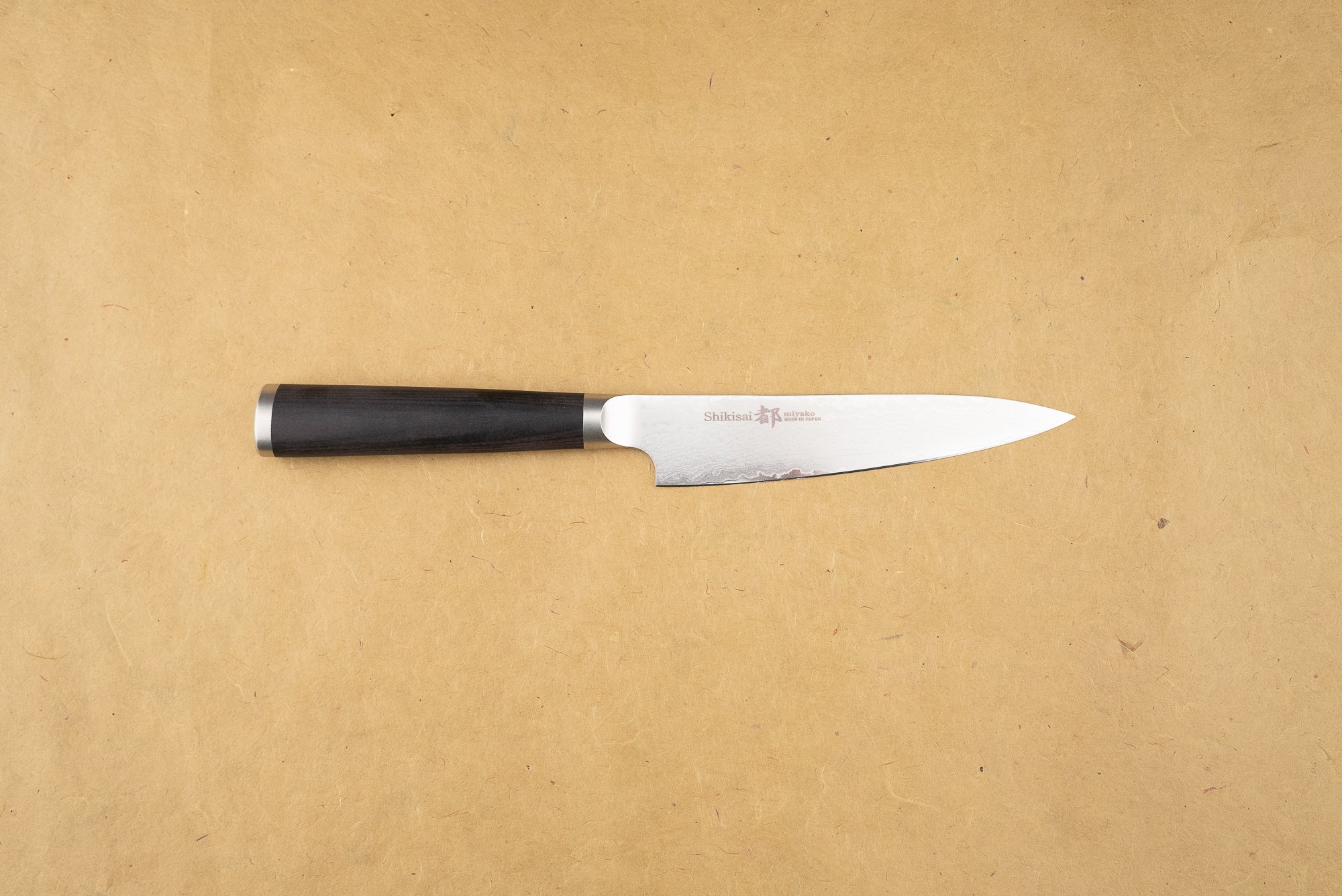 Shizu Hamono Shikisai Miyako 130mm Petty Knife - Premium Japanese Kitchen Knife for Slicing, Peeling & Precision Cutting - Perfect for Fruits, Vegetables & Small Ingredients