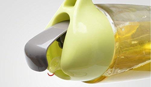 KUNYA® Automatic Opening & Closing Glass Oil Dispenser Bottle - Leak-Proof Kitchen Oil Cruet for Olive Oil, Vinegar & Seasonings (1-Pack) - Perfect for Cooking, Salad Dressing & Baking