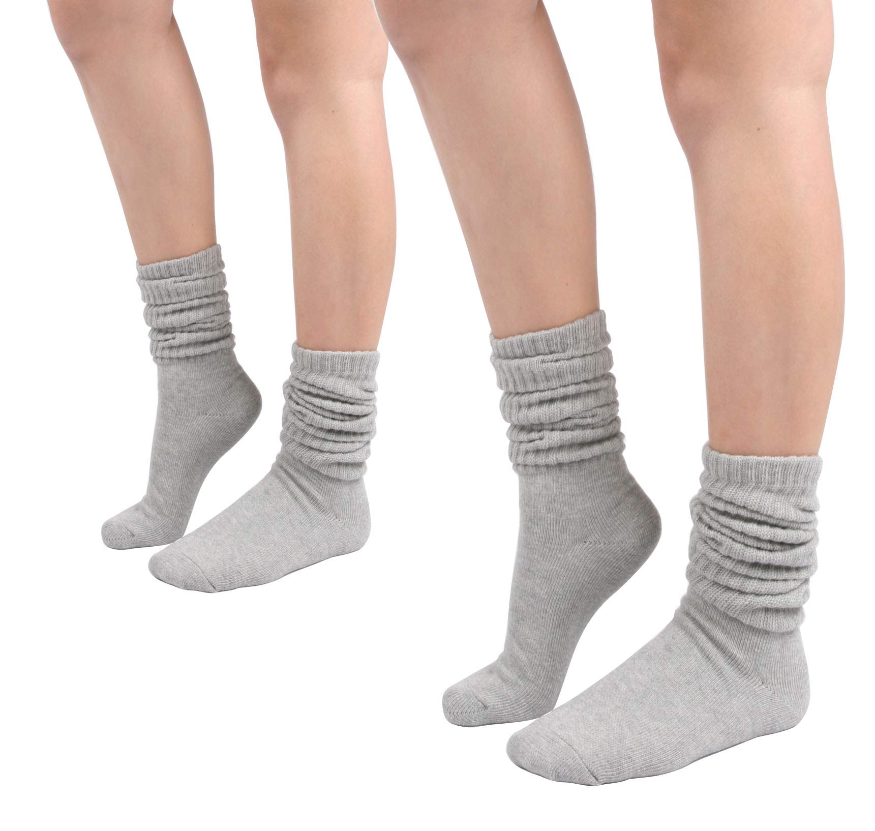 STYLEGAGA Women's Slouch Knit Socks for Fall & Winter - Soft Scrunch Socks 2-Pack | Cozy Casual Wear for Boots, Home & Outfits