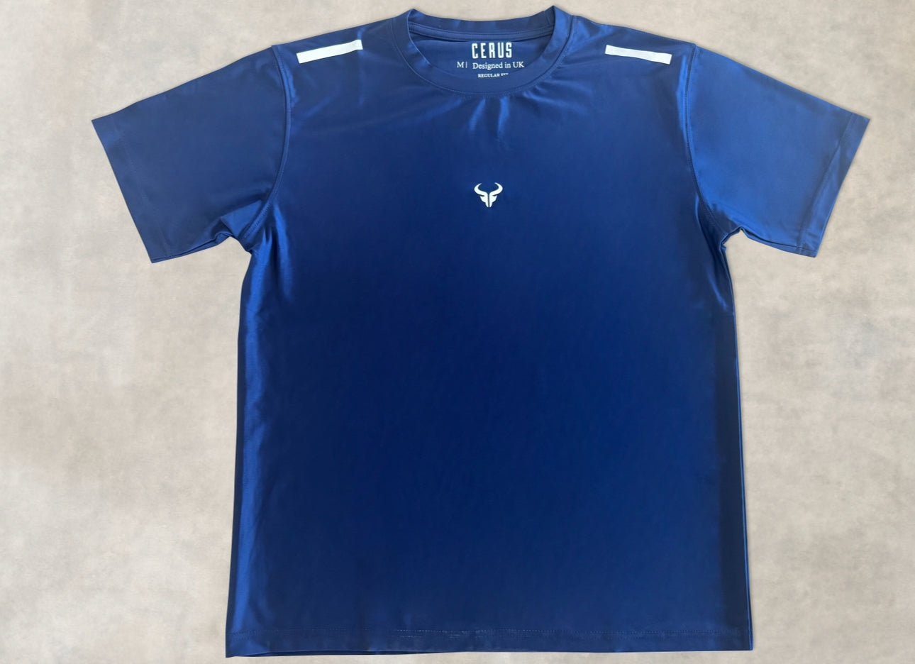 Cerus Navy Janus Men's T-Shirt - Premium Cotton Comfort Fit Casual Tee for Everyday Wear, Gym & Outdoor Activities