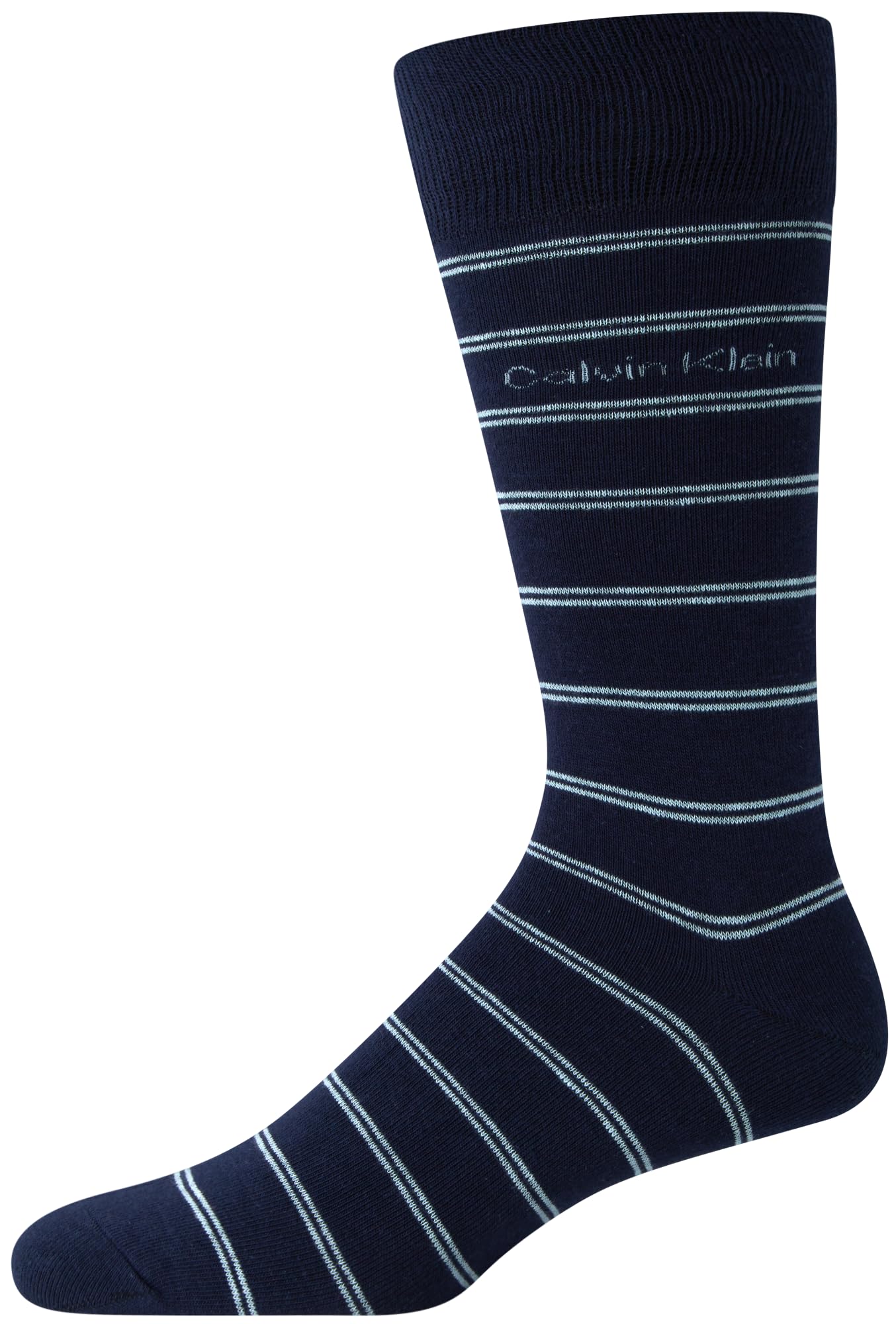 Calvin Klein Men's Crew Socks 8-Pack - Soft Cotton Blend Performance Dress Socks for Men (Size 7-12) - Breathable Athletic & Casual Socks for Work, Gym & Everyday Wear