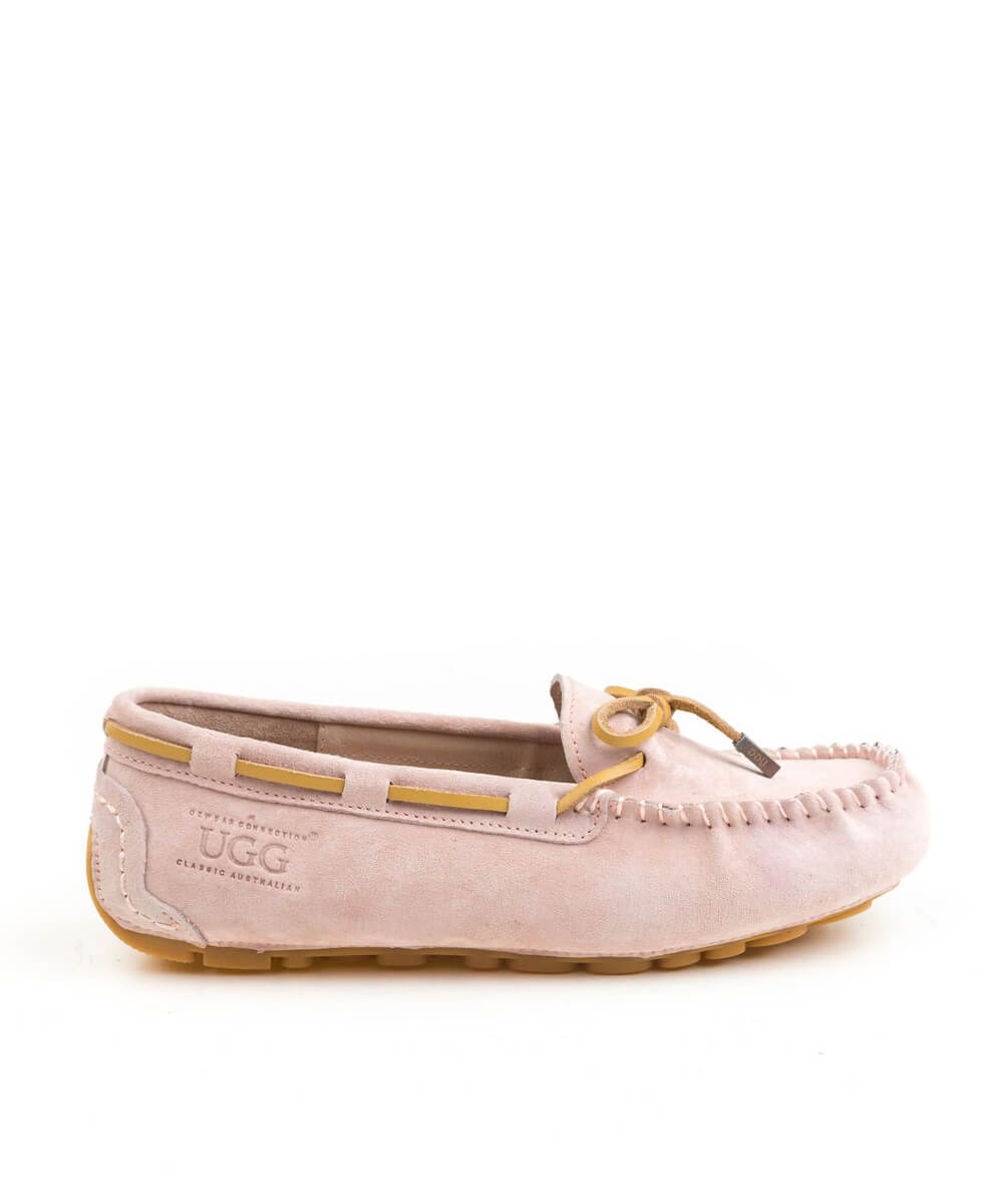 Women's UGG Summer Moccasin Slippers - Comfortable Soft Sheepskin Indoor/Outdoor House Shoes for Women - Perfect for Home, Travel & Relaxation