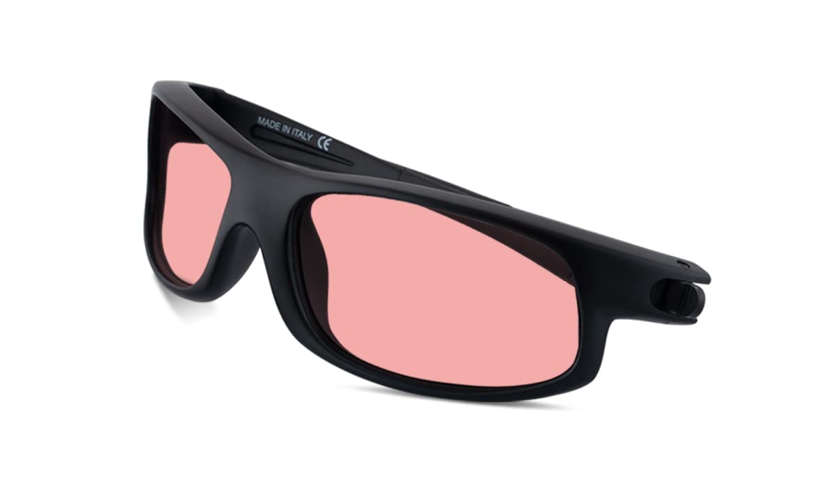 TheraSpecs Petite Wrap Glasses for Light Sensitivity Relief - Migraine & Photophobia Relief Glasses - Blue Light Blocking & UV Protection - Perfect for Computer Work, Driving & Indoor Use