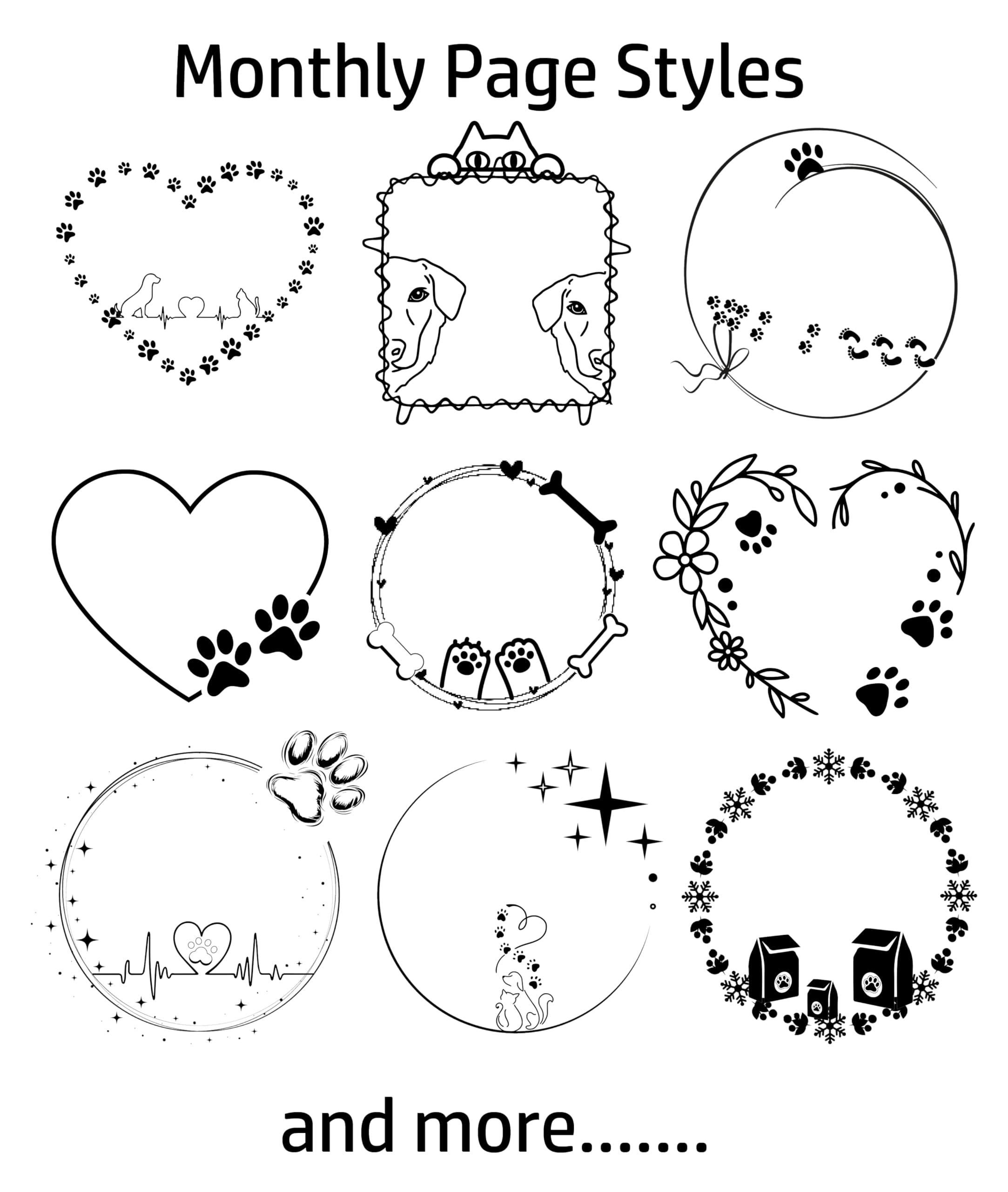 2025 Monthly Planner Refills for 7-Disc Mini Happy Planners & NOTIQ Mini Capsule (S6) - 4.5