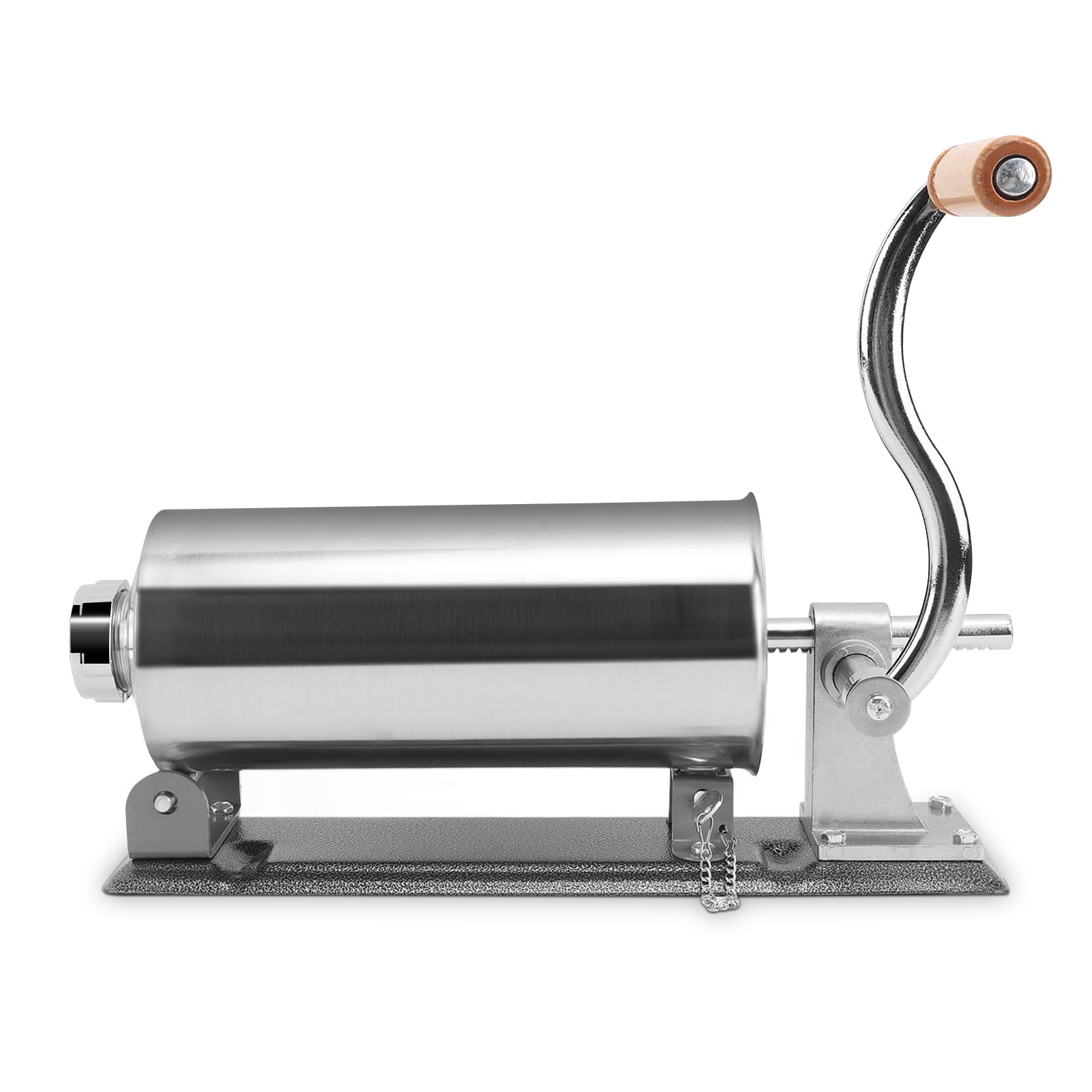 3L Manual Sausage Stuffer - Stainless Steel Horizontal Meat Filling Machine for Home Kitchen & Commercial Use | Perfect for Making Homemade Sausages, Jerky & Ground Meat