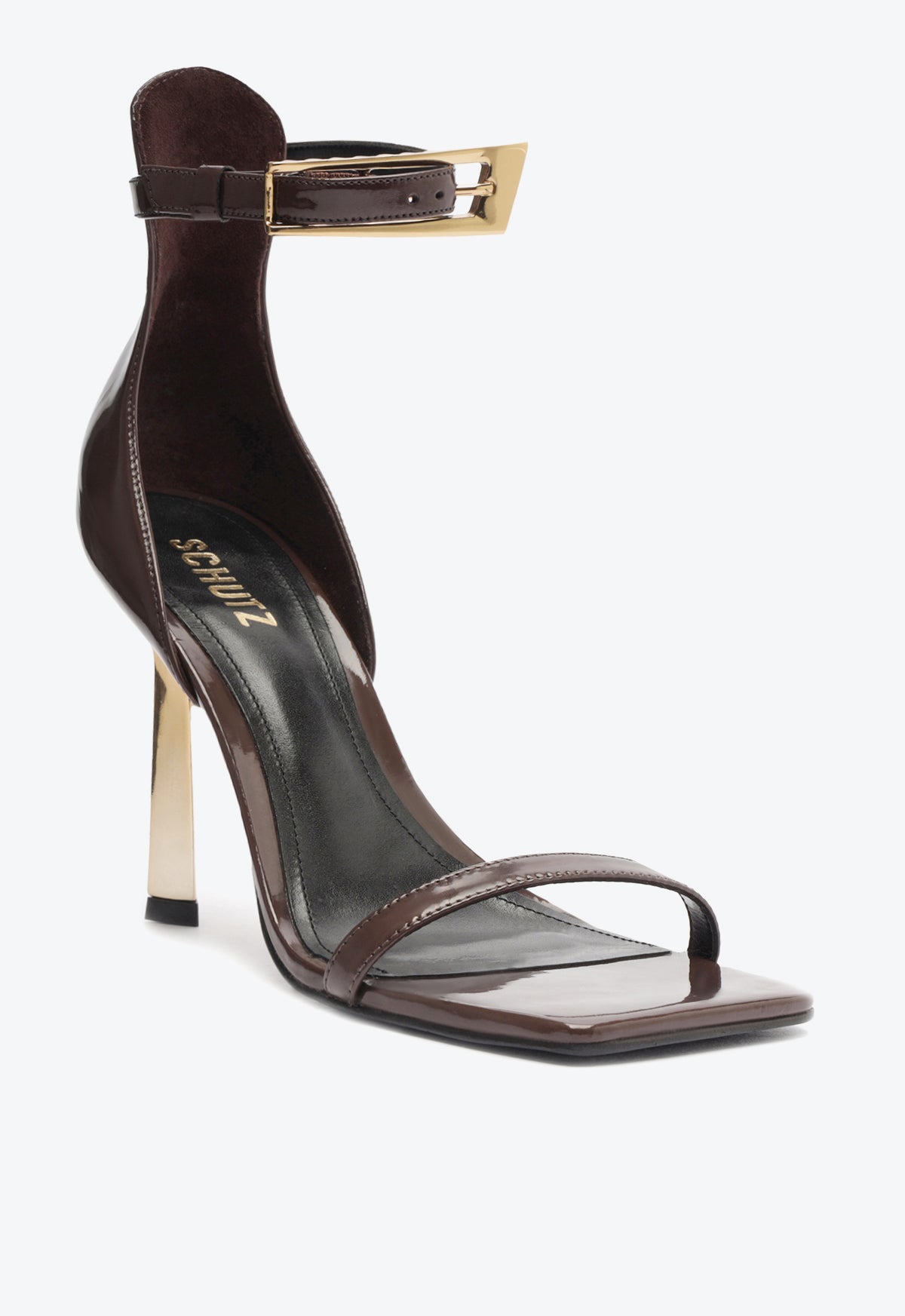 Ciara Women's Patent Leather Sandals - Comfortable Strappy Heeled Sandals for Summer, Weddings & Parties | Fashionable Dress Shoes for Women