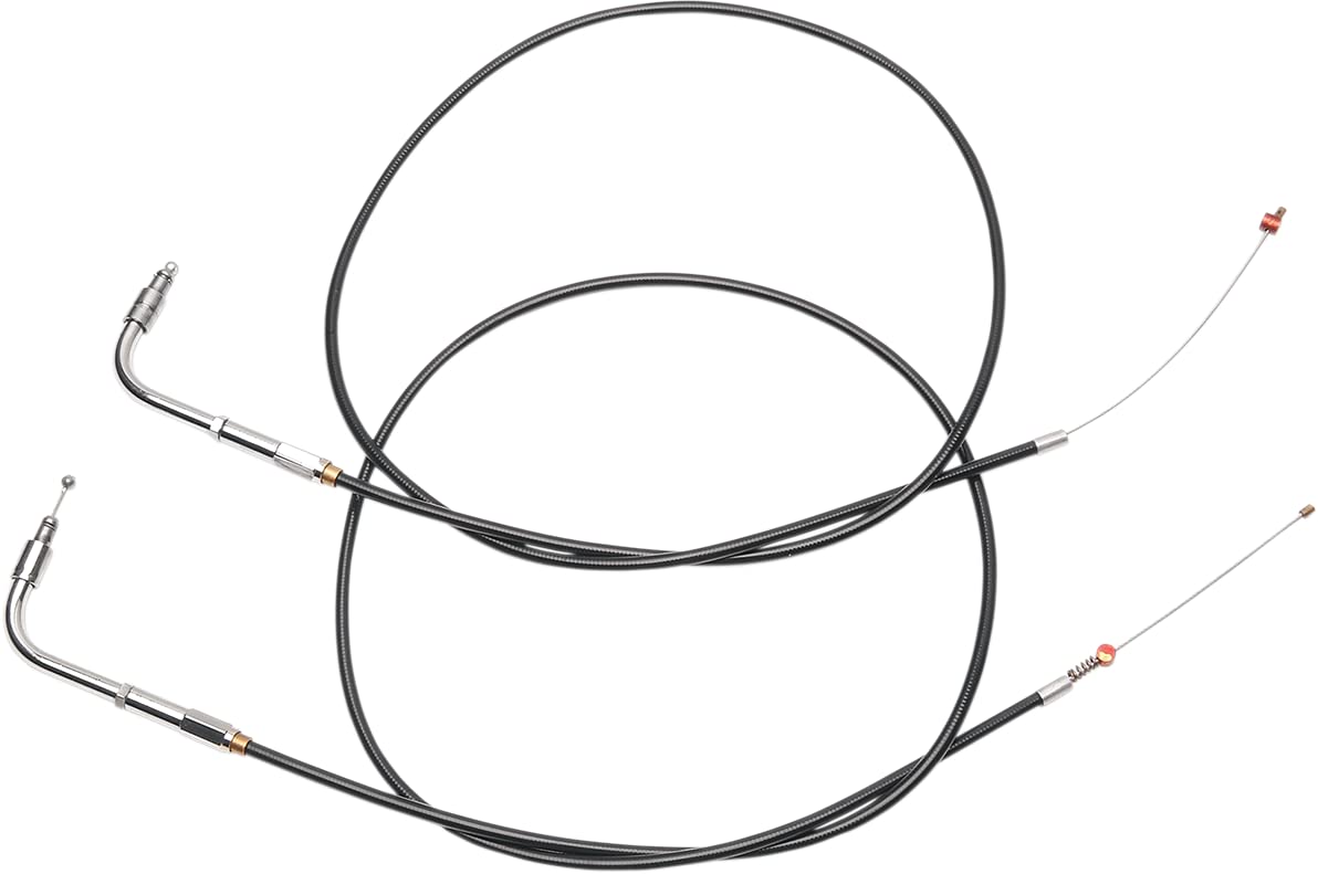 Barnett Performance Products Black Vinyl Idle Cable 1013040015 - Replacement Motorcycle Throttle Cable for Smooth Acceleration | Perfect for Harley, Honda, Yamaha & More Cruiser Bikes