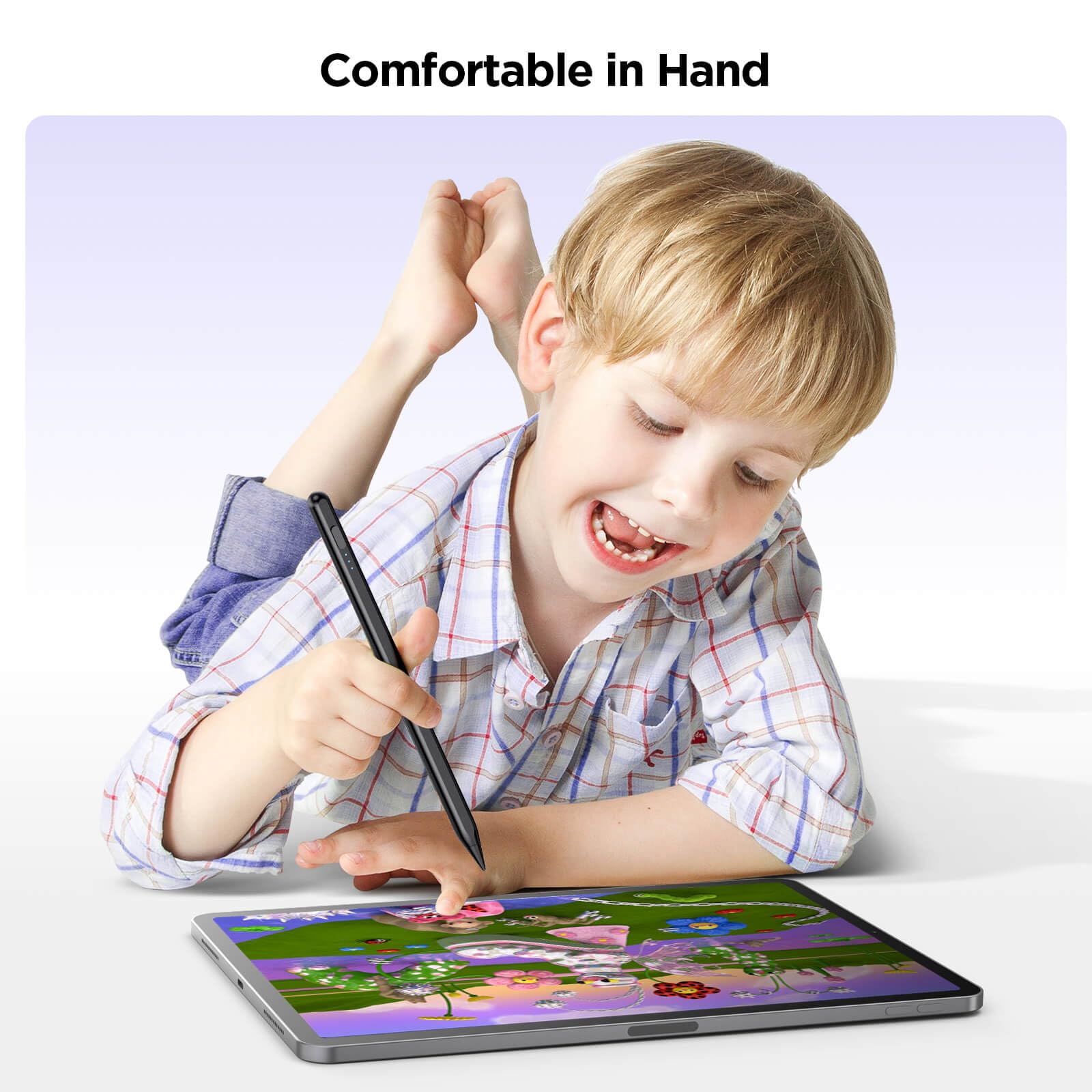 Apple Pencil Stylus for iPad 2018-2024 - Fast Charging in 15 Minutes with Palm Rejection & Tilt Sensitivity - Compatible with iPad 10/9/8/7/6, iPad Pro 12.9