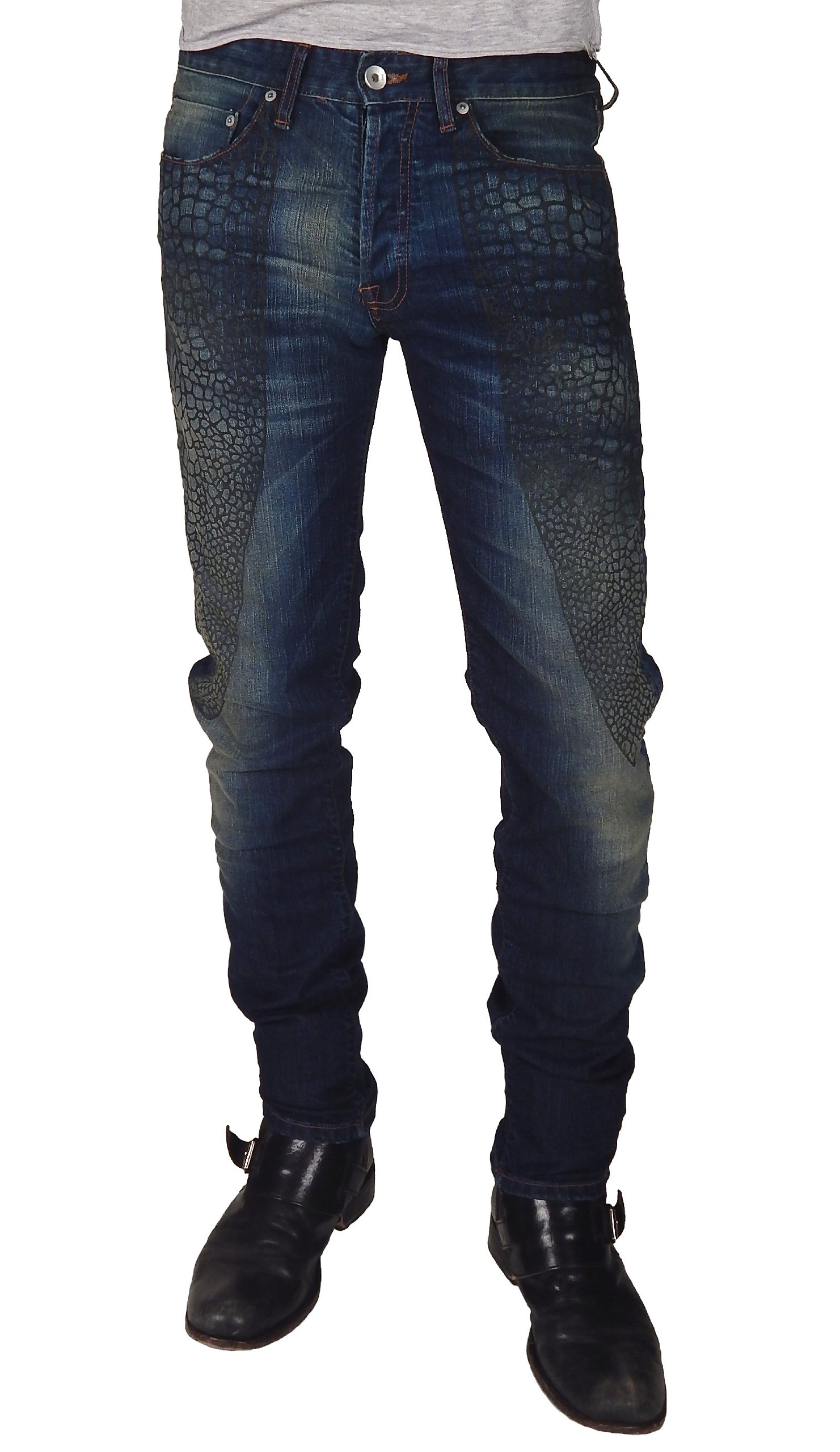 Vintage Washed Dragonfly Wing Jeans for Women - High Waist Stretch Denim Pants, Retro Fashion Jeans for Casual Wear & Street Style Outfits