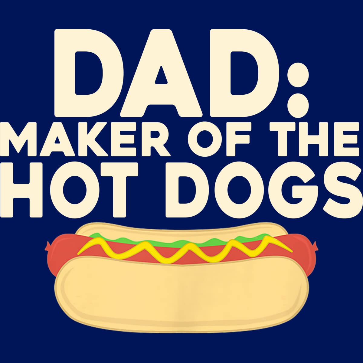 Design By Humans Junior's Dad Maker of The Hotdogs by MeowShop Graphic T-Shirt - Funny Cat Lover Tee for Women & Girls - Perfect for Casual Wear, Gifts & Cat-Themed Parties