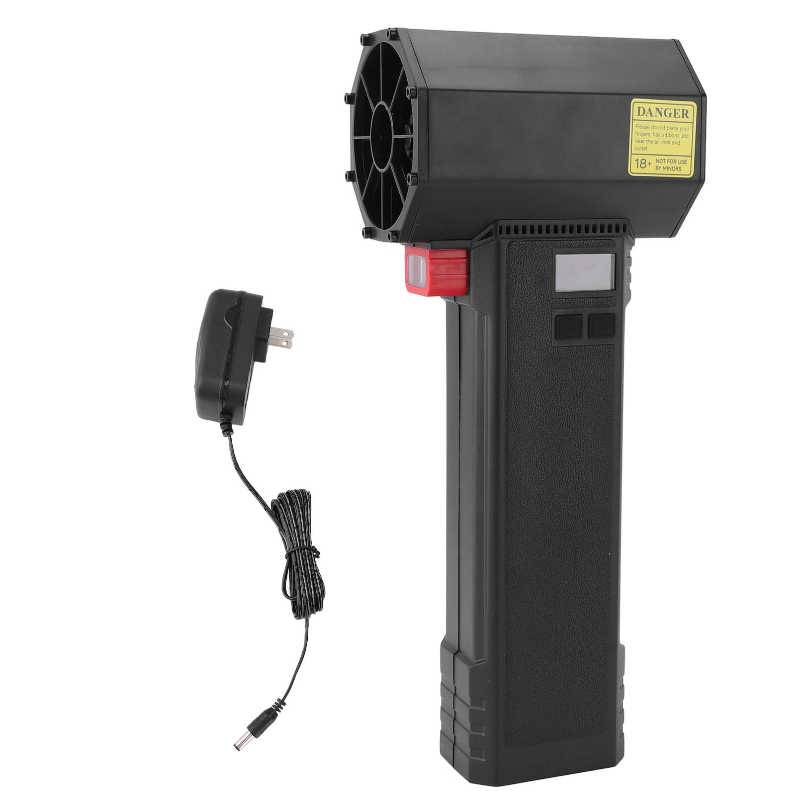 50000RPM 1600g Thrust 64mm Duct Turbine Fan with LED Light - High Speed Brushless Motor 11 Blades Electric Air Duster - 4000mAh Battery 4 Speeds - Perfect for PC Cleaning, Keyboard Dusting, and Electronics Maintenance