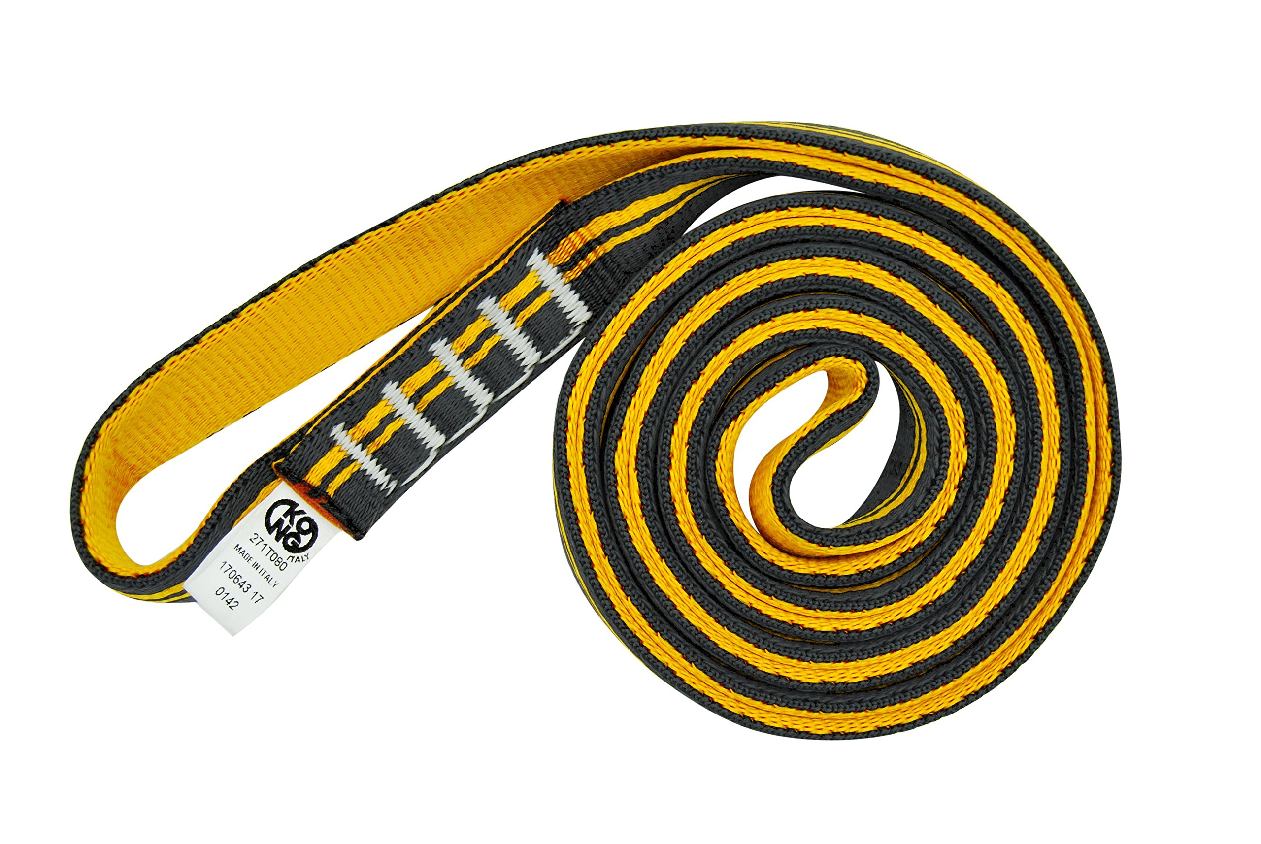 Kong Tubular Sling Hoop Dog Toy - Durable Orange & Black Chew Toy for Large Dogs (180 cm) - Perfect for Fetch, Tug-of-War & Outdoor Play
