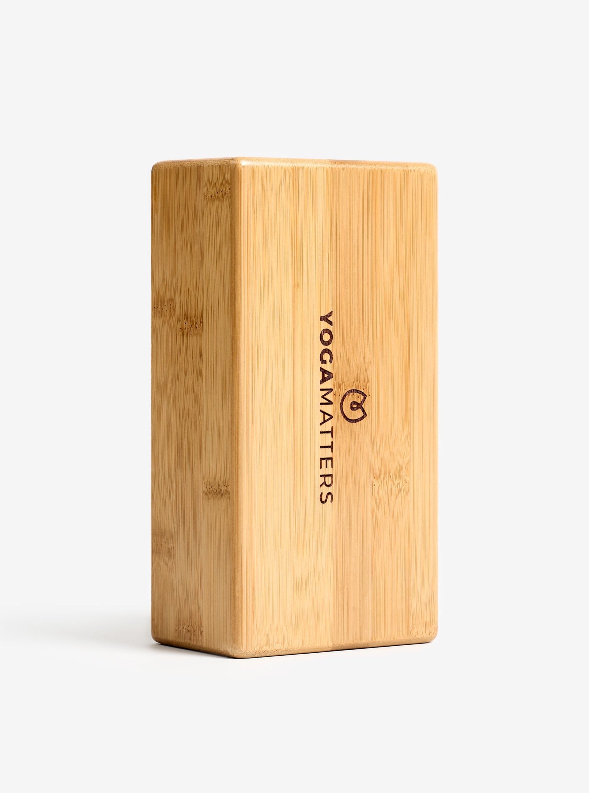 Yogamatters Premium Bamboo Yoga Block - Eco-Friendly Yoga Support for Balance, Alignment & Strength Training - Perfect for Home, Studio & Travel