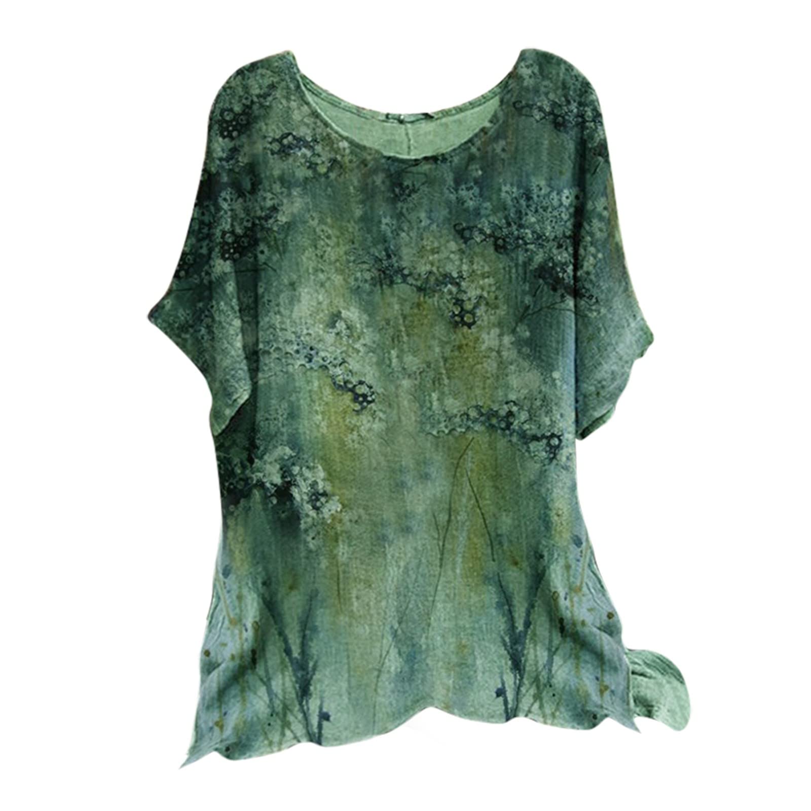 Women's Casual 3/4 Bell Sleeve Crewneck Loose Blouse - Cute Tops for Ladies | Perfect for Work, Date Night & Everyday Wear