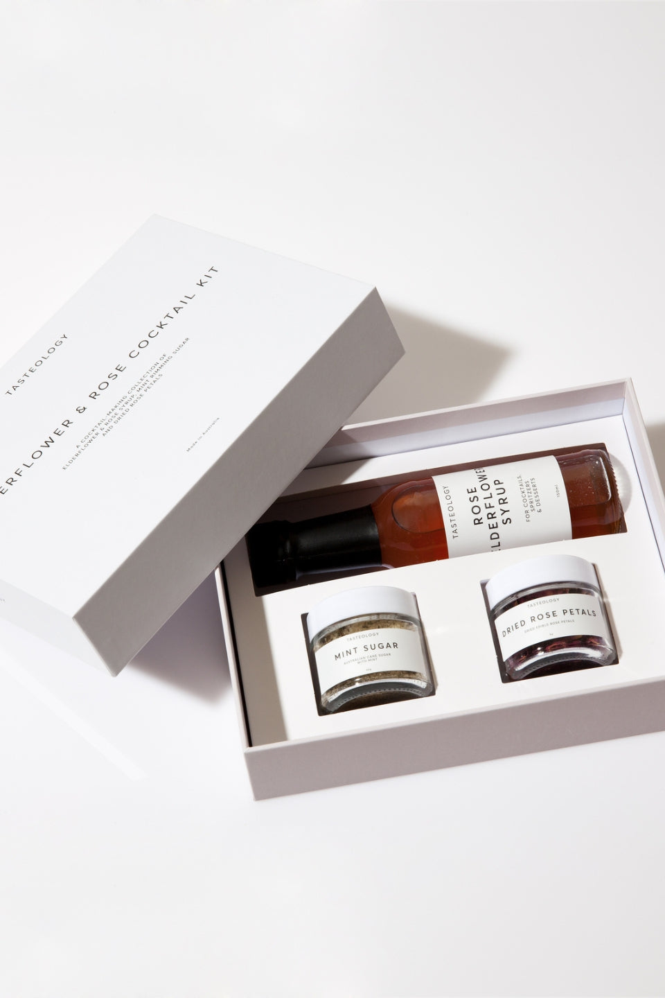 Premium Elderflower & Rose Cocktail Kit - DIY Floral Mixing Set for Home Bartending | Perfect for Romantic Date Nights & Garden Parties