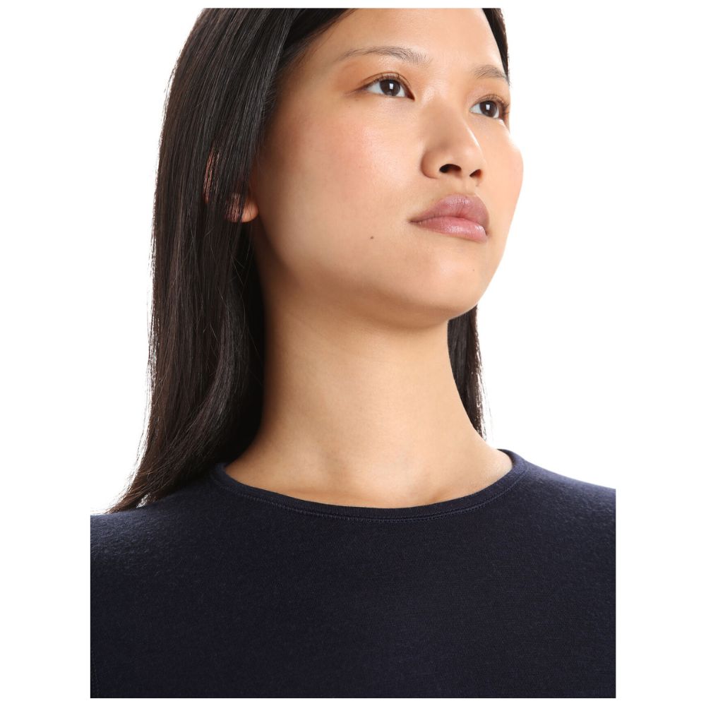 Icebreaker Women's 200 Oasis Merino Thermal Base Layer - Midnight Navy - Warm Winter Underwear for Hiking, Skiing & Outdoor Activities