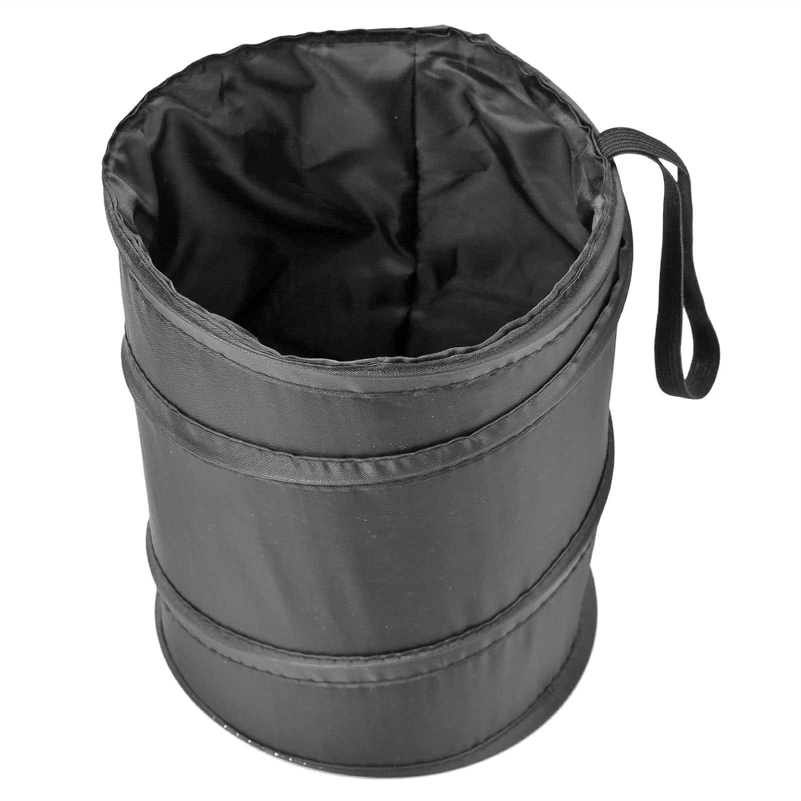 Portable Waterproof Folding Trash Can - Oxford Cloth Camping Garbage Bin for Outdoor, Car, Travel & Home Use | Durable, Stylish & Easy to Clean (Black) - Perfect for Camping Trips, Road Trips & Picnics