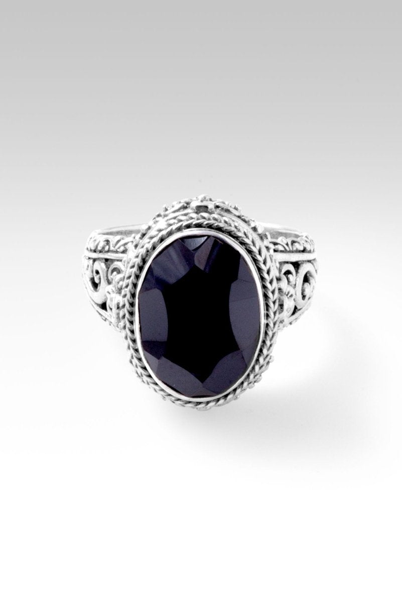Black Spinel Bring About Peace Ring™ - Spiritual Jewelry for Meditation, Yoga & Positive Energy