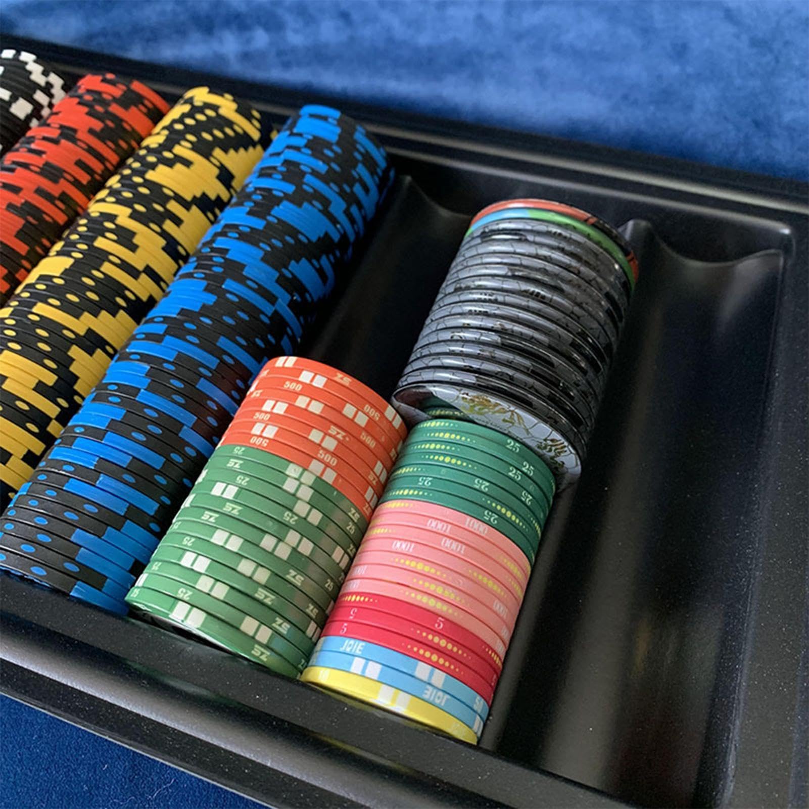 Professional Poker Chip Tray Holder - Casino & Table Dealer Chip Organizer with High Capacity | Perfect for Poker Nights, Casino Games & Home Poker Tournaments