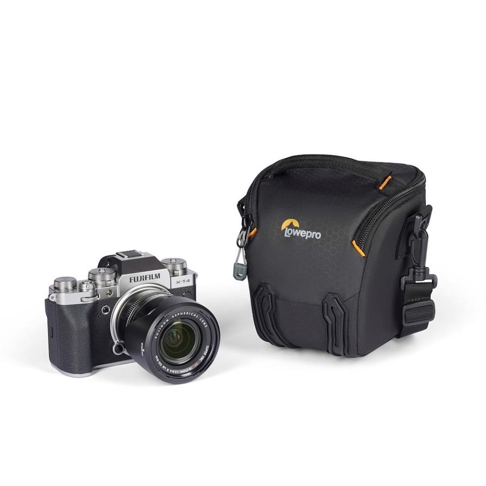 Lowepro Adventura TLZ20 III Top Loading Shoulder Bag for DSLR Camera - Compact & Lightweight (Black) - Perfect for Travel, Hiking & Everyday Photography