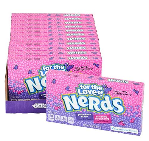 Nerds Theater Box Candy - 12 Pieces per Box, Case of 9 | Bulk Candy for Movie Nights, Birthday Parties & Halloween Treats