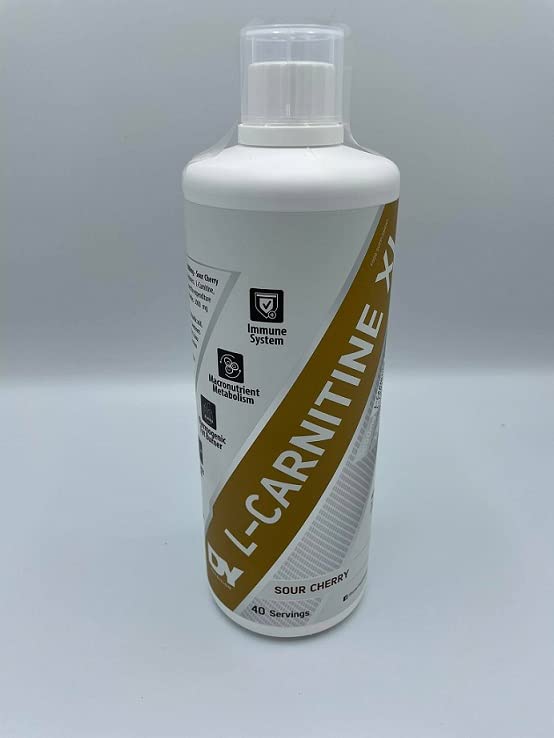Dorian Yates Liquid L-Carnitine XL - Sour Cherry Flavor, 1000ml | Pre-Workout Energy Booster for Weight Loss & Fitness | Ideal for Gym, Cardio & Endurance Training
